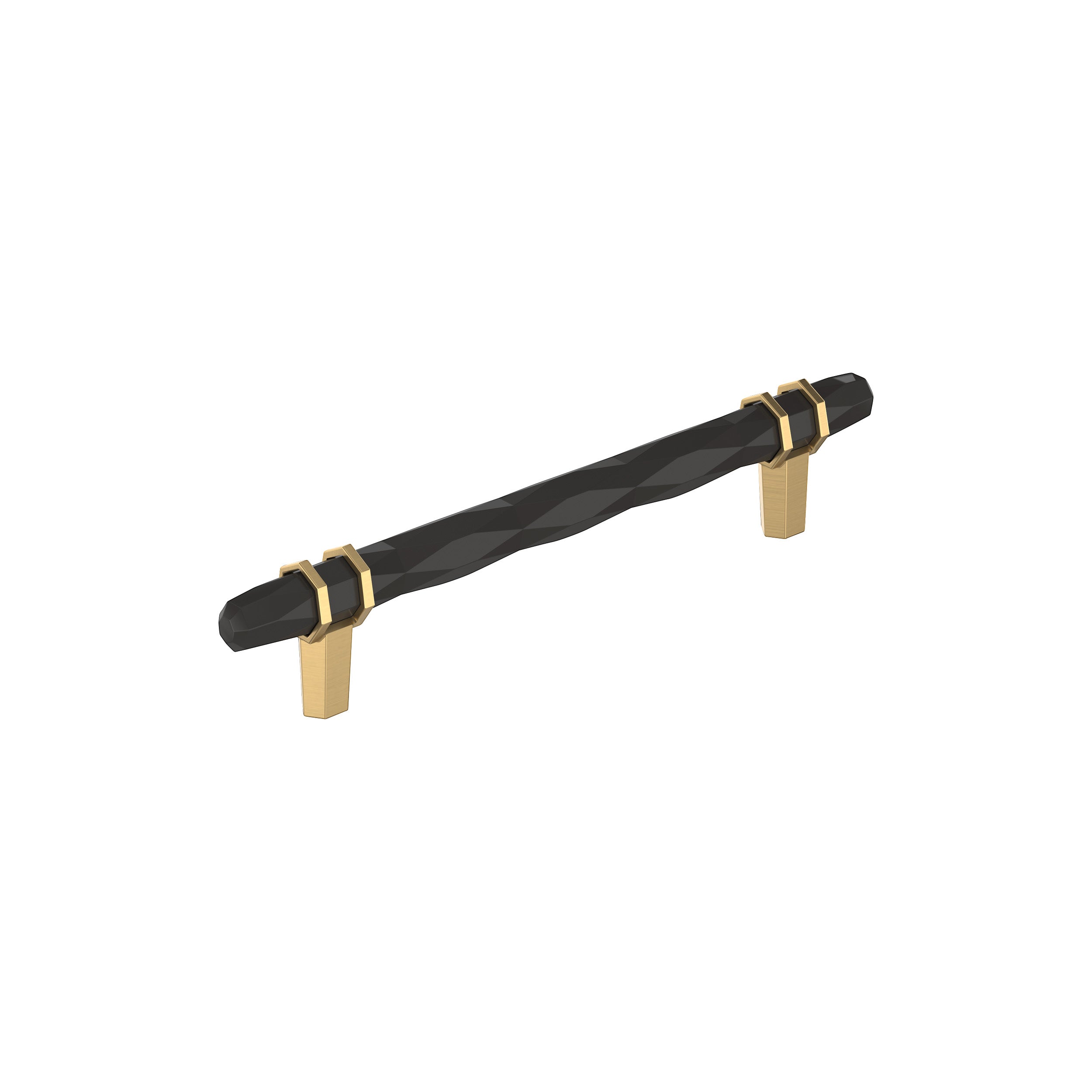 London 6-5/16 inch (160mm) Center-to-Center Black Bronze/Champagne Bronze Cabinet Pull