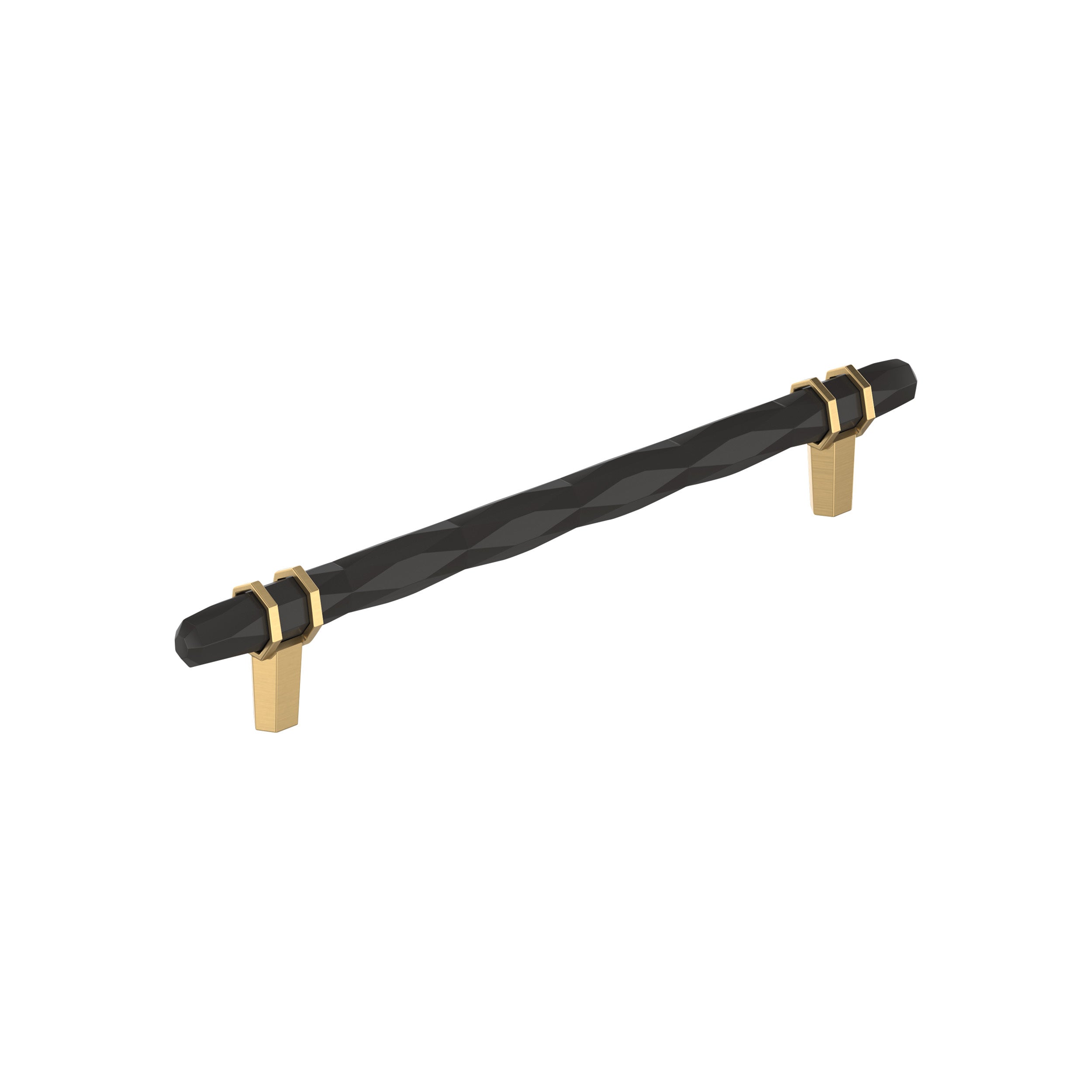 London 8 inch (203mm) Center-to-Center Black Bronze/Champagne Bronze Cabinet Pull