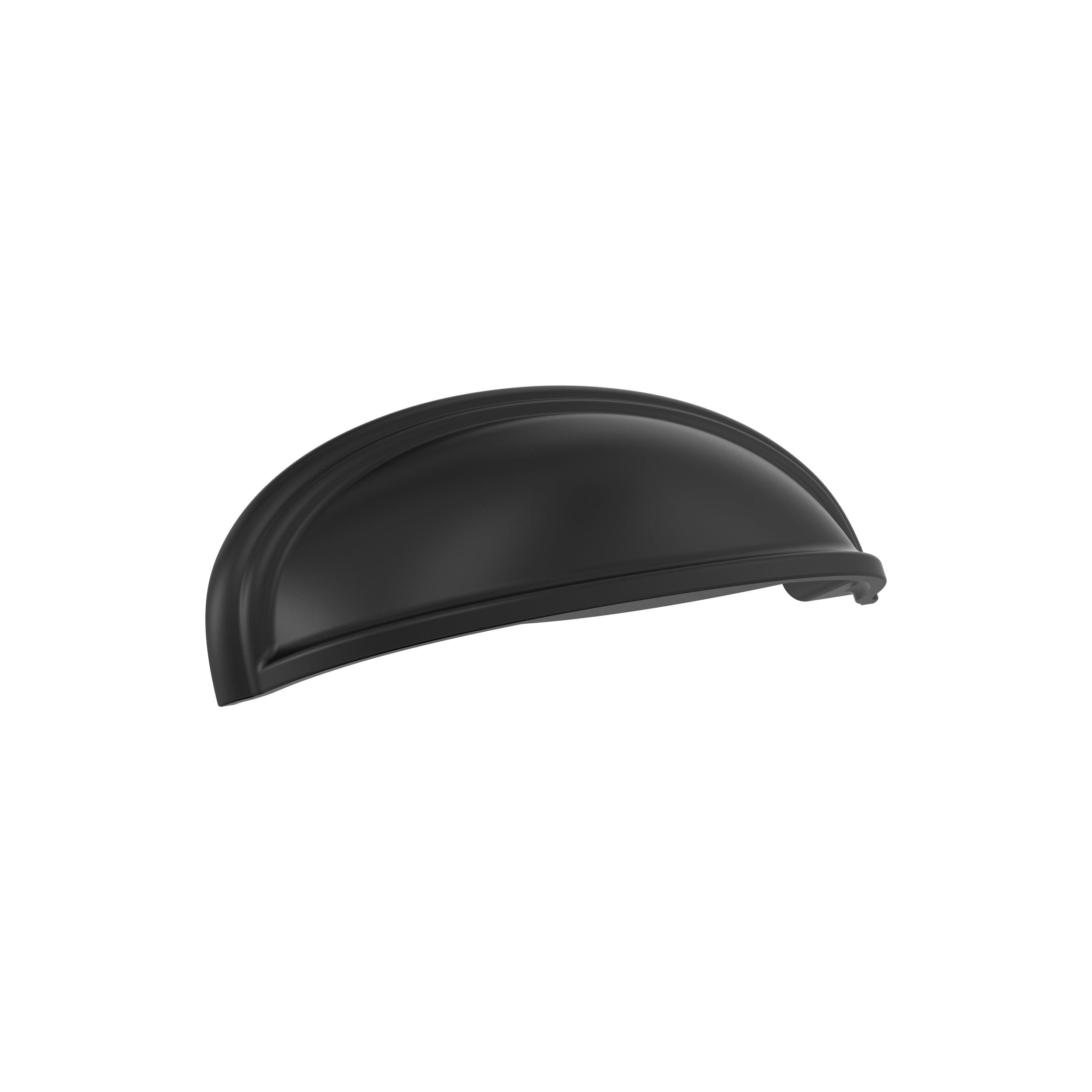 Ashby 3 inch or 4 inch (76mm or 102mm) Center-to-Center Black Bronze Cabinet Cup Pull