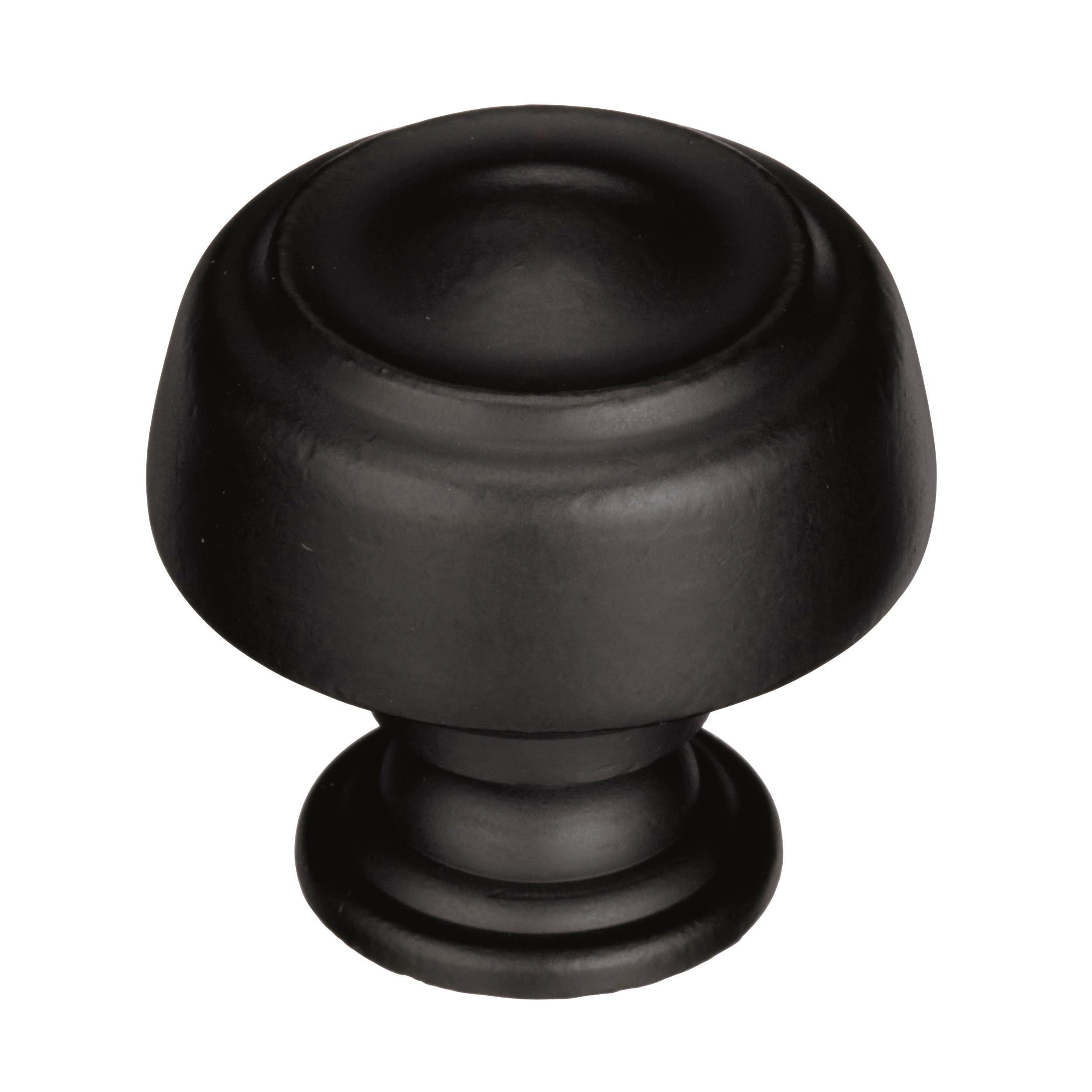 Kane 1-5/8 inch (41mm) Diameter Black Bronze Cabinet Knob