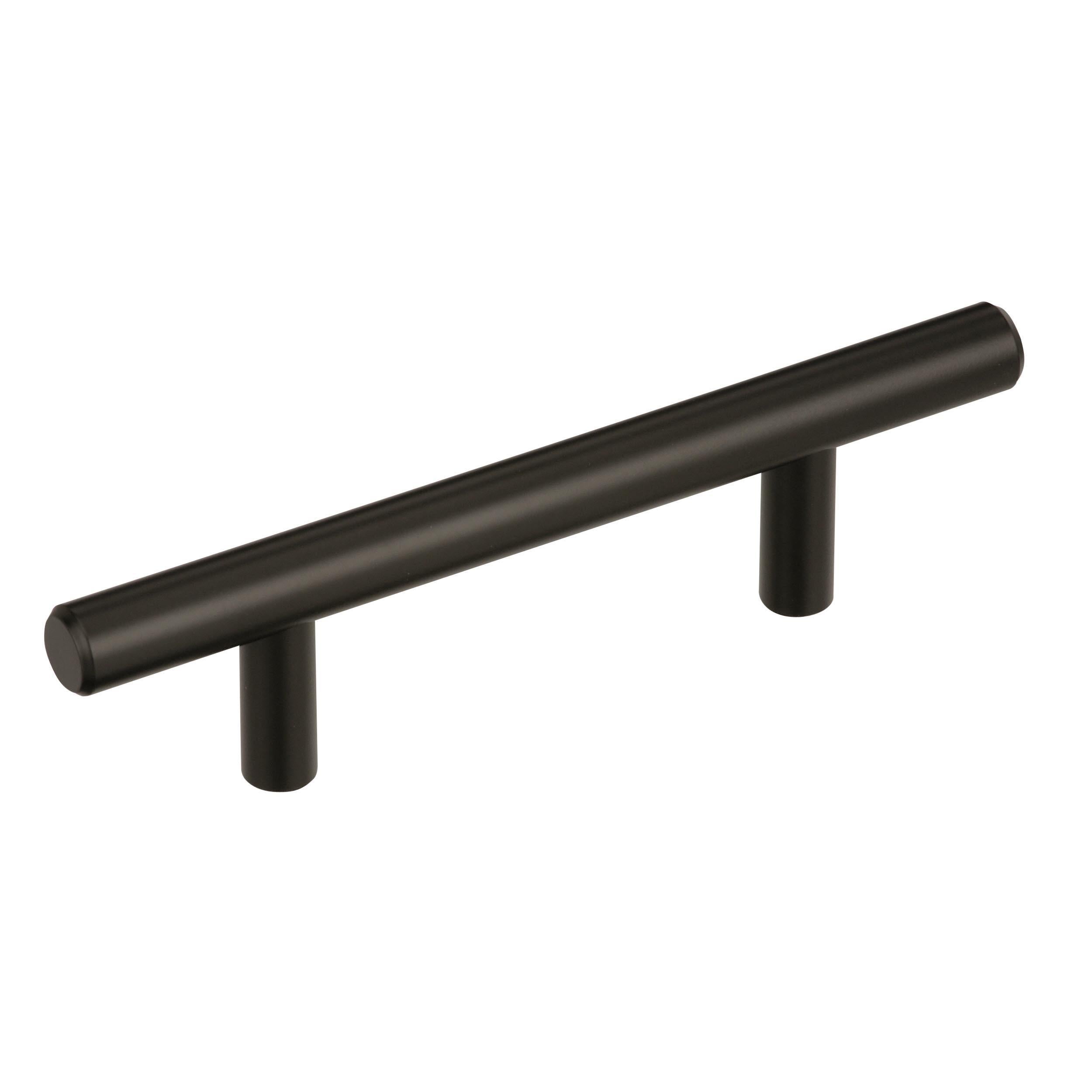 Bar Pulls 3 inch (76mm) Center-to-Center Black Bronze Cabinet Pull