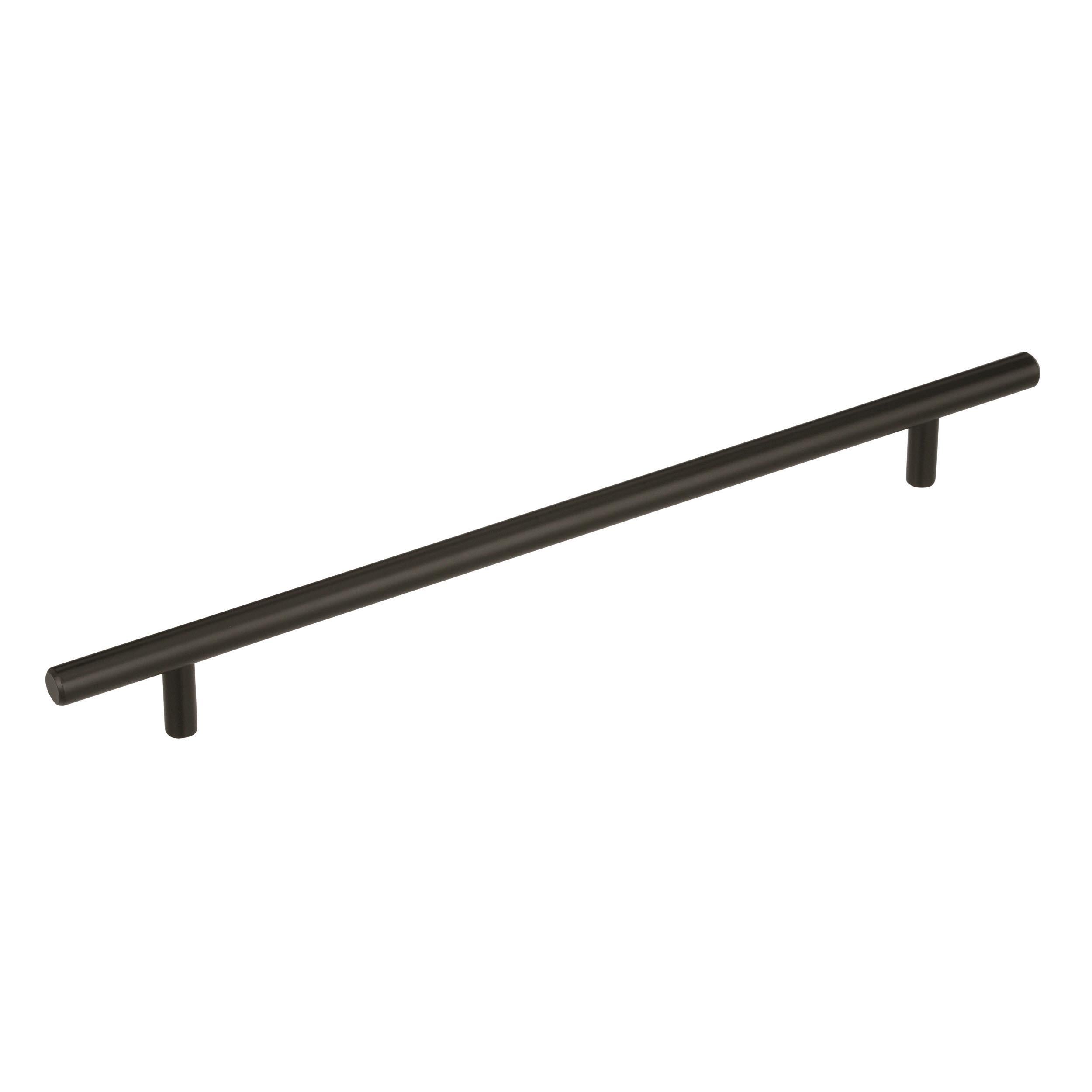 Bar Pulls 10-1/16 inch (256mm) Center-to-Center Black Bronze Cabinet Pull