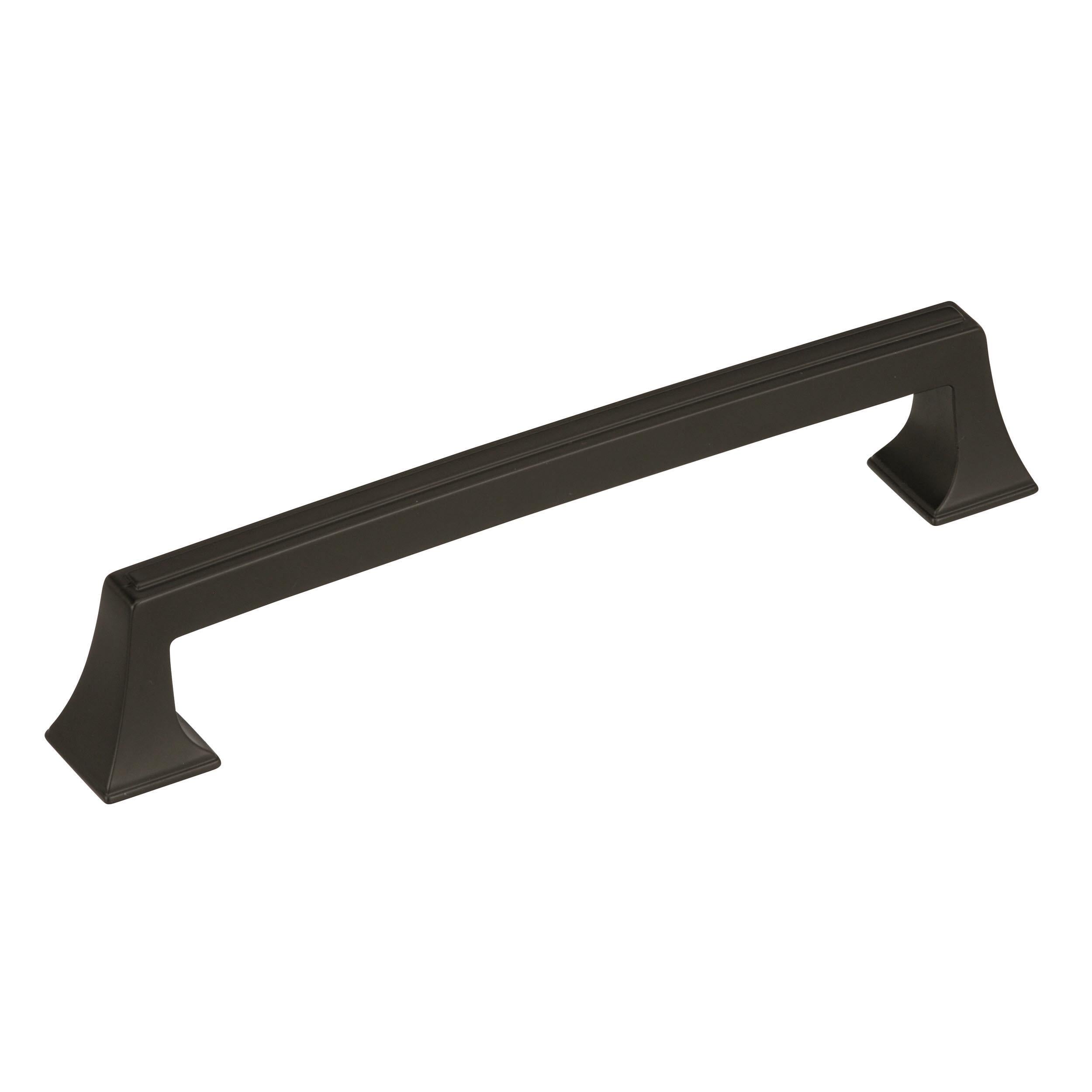 Mulholland 6-5/16 inch (160mm) Center-to-Center Black Bronze Cabinet Pull