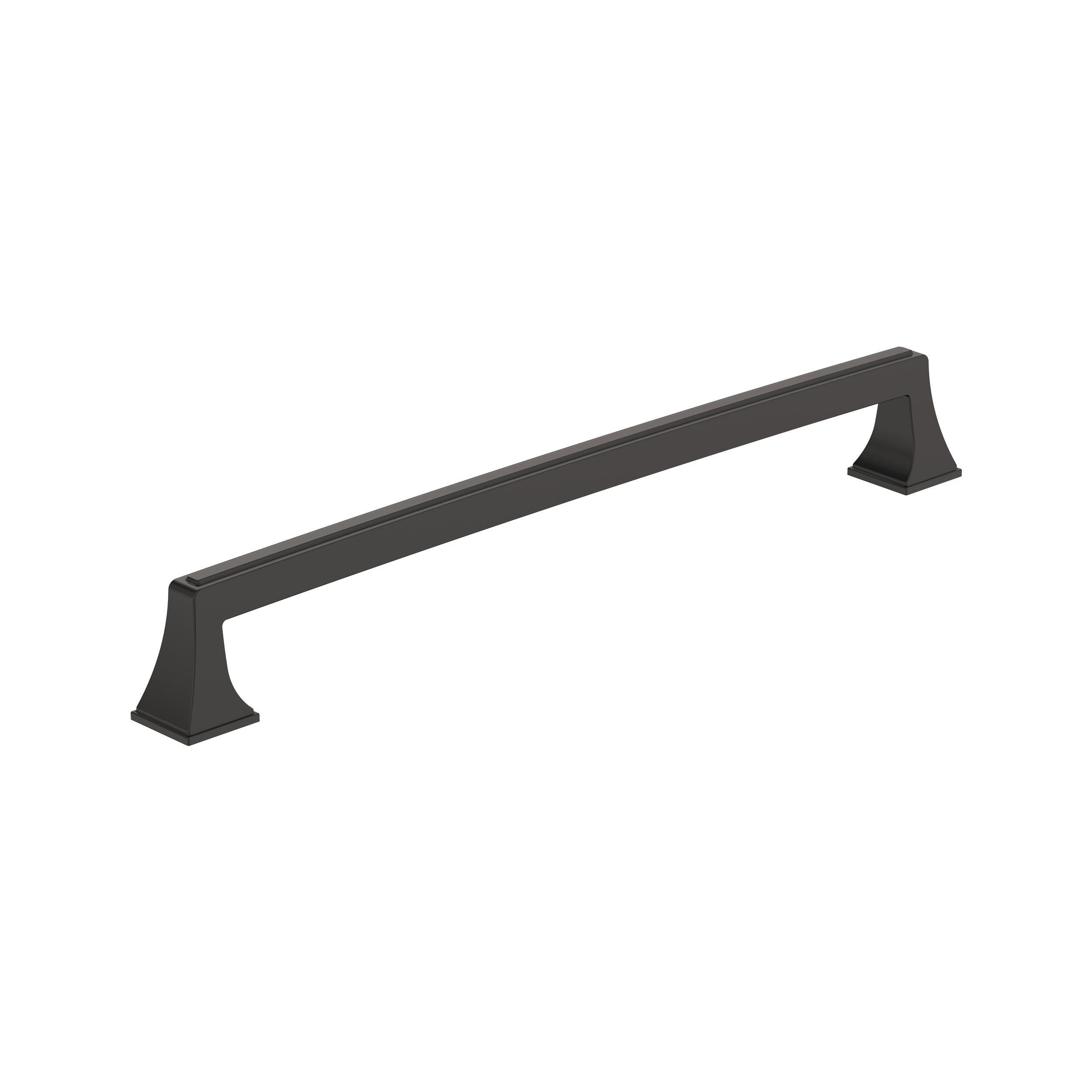 Mulholland 10-1/16 inch (256mm) Center-to-Center Black Bronze Cabinet Pull
