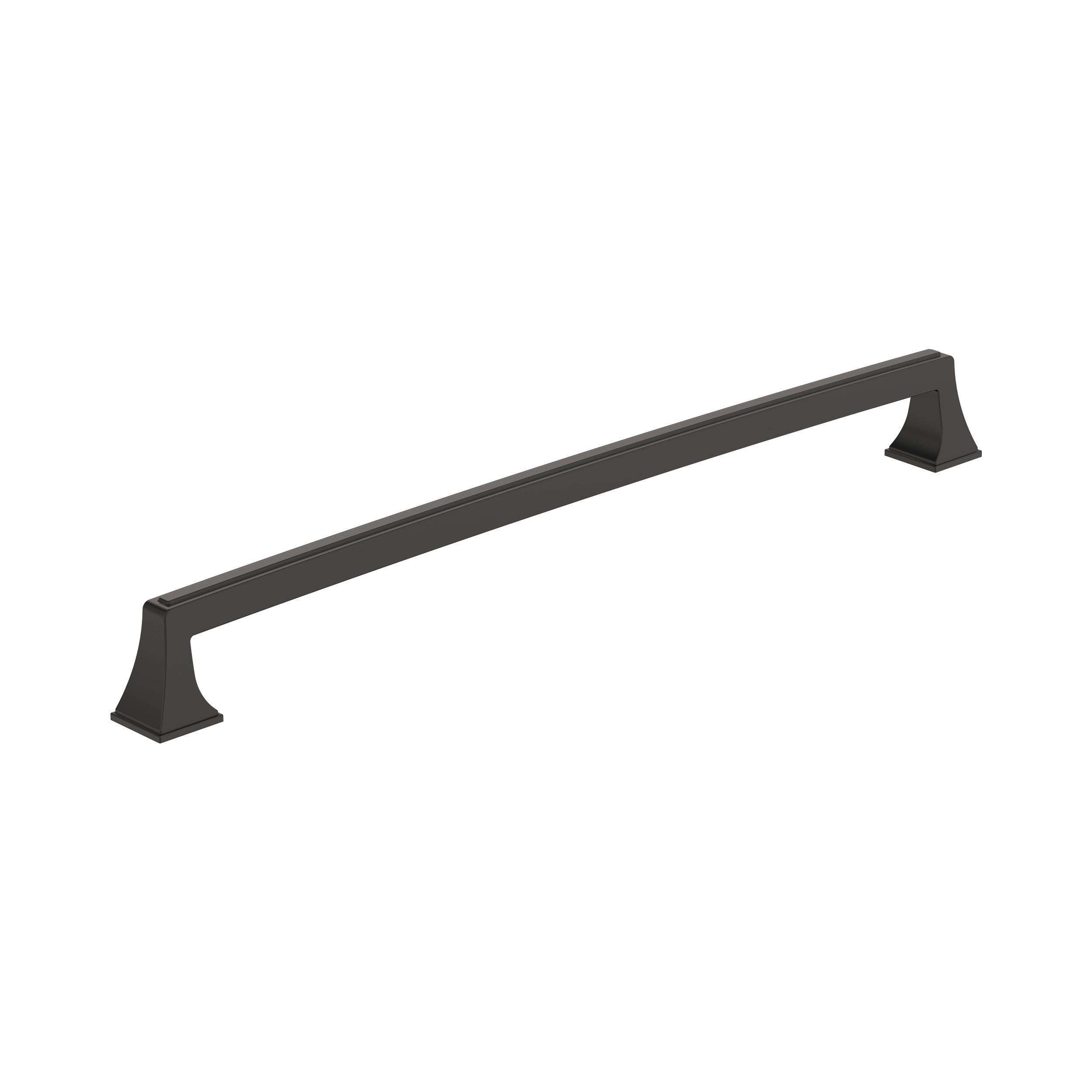 Mulholland 12-5/8 inch (320mm) Center-to-Center Black Bronze Cabinet Pull