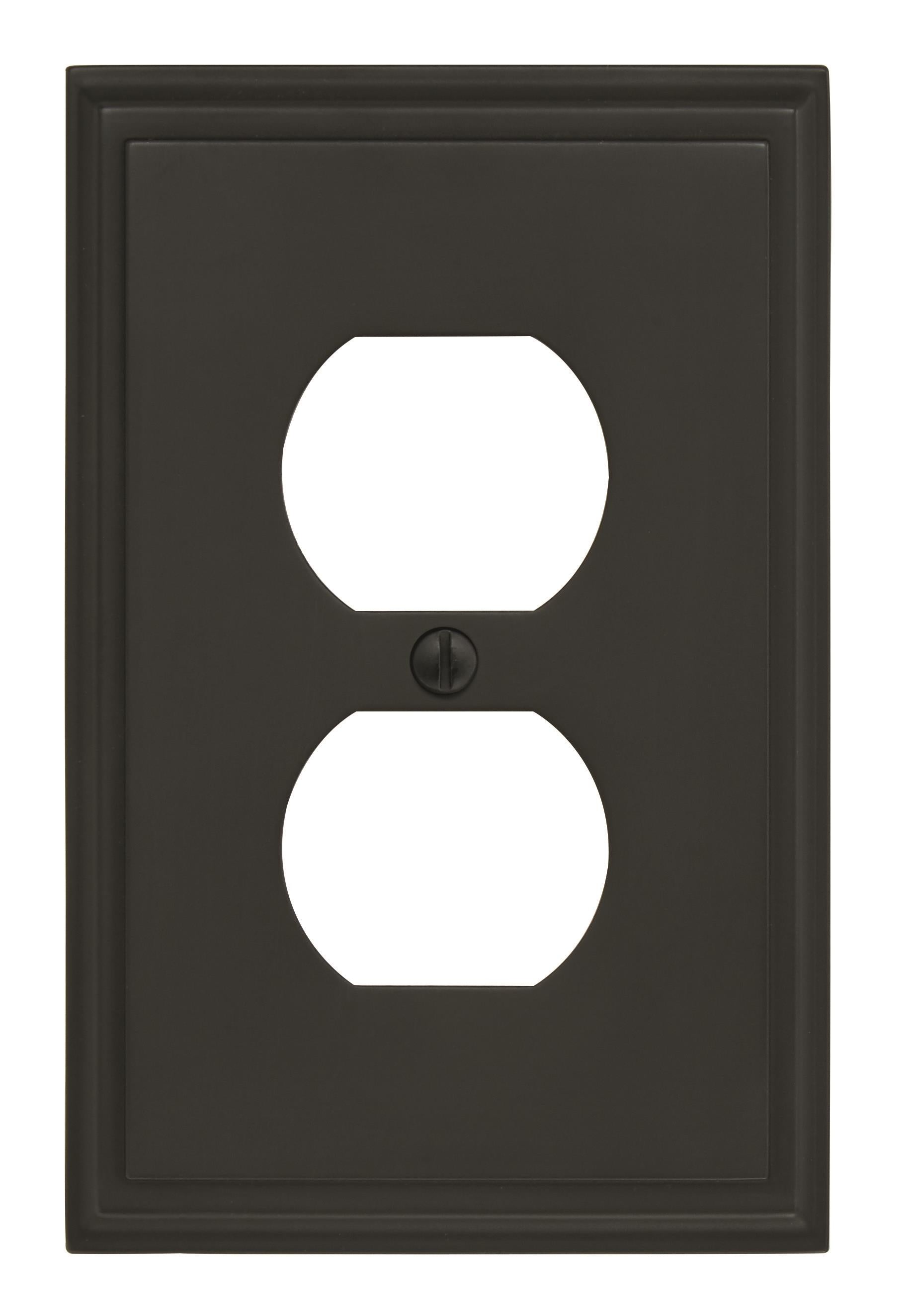 Mulholland 1 Gang Black Bronze Wall Plate