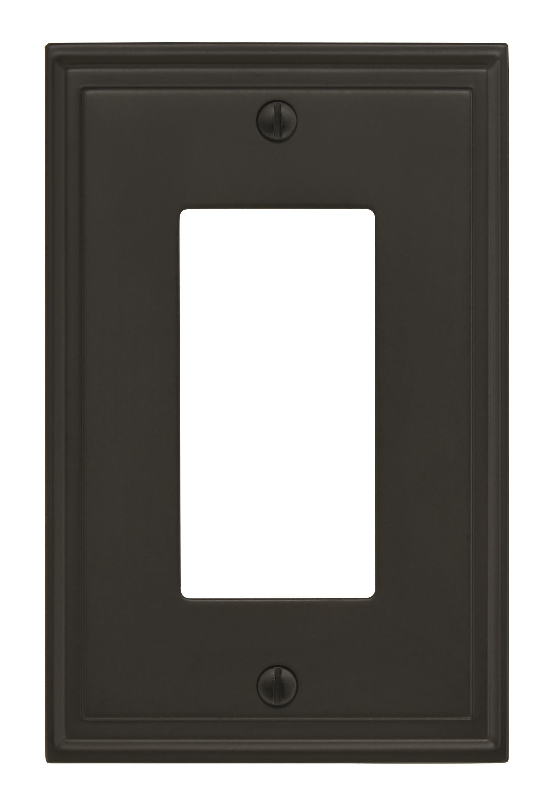 Mulholland 1 Rocker Black Bronze Wall Plate