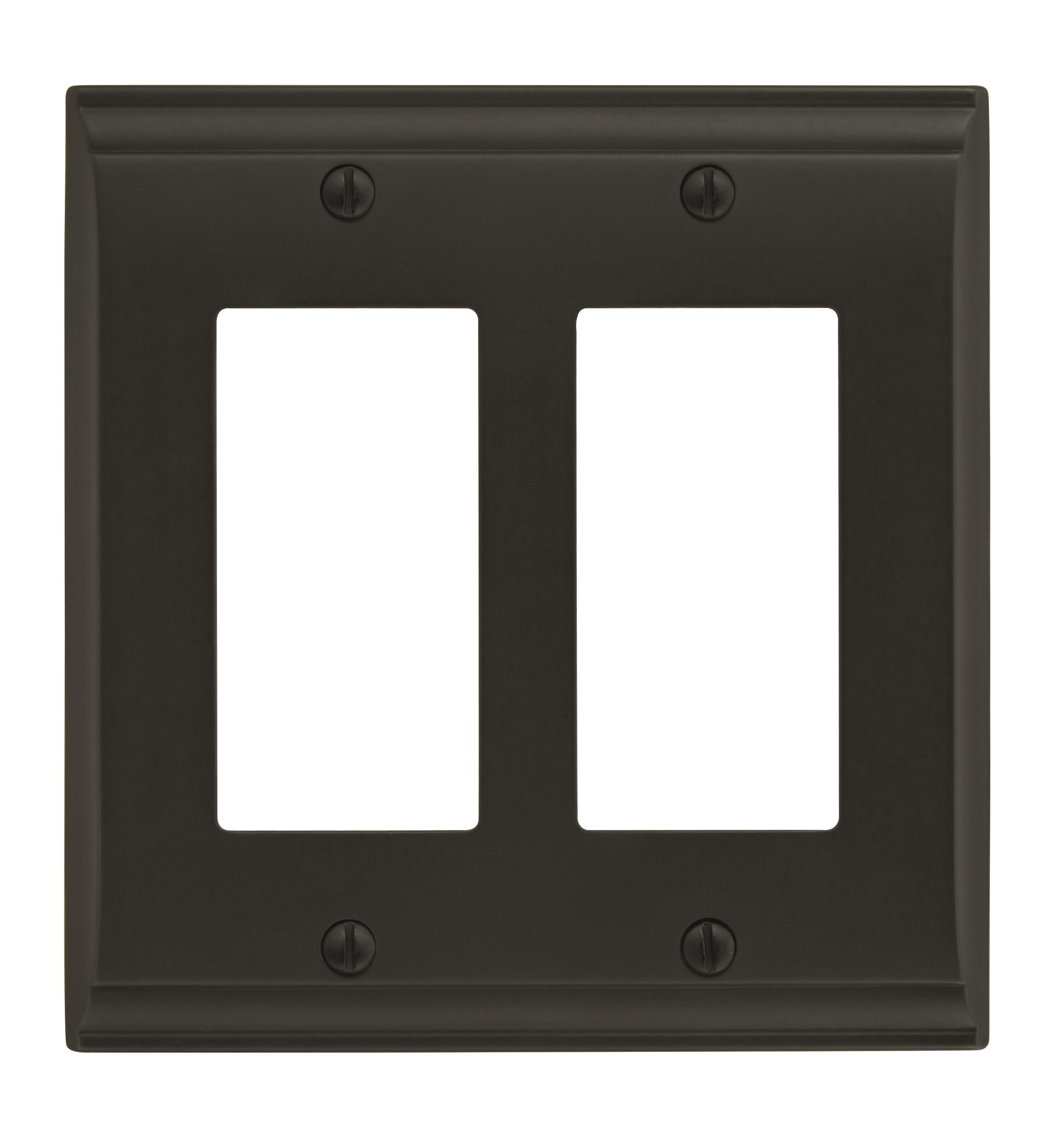 Candler 2 Rocker Black Bronze Wall Plate
