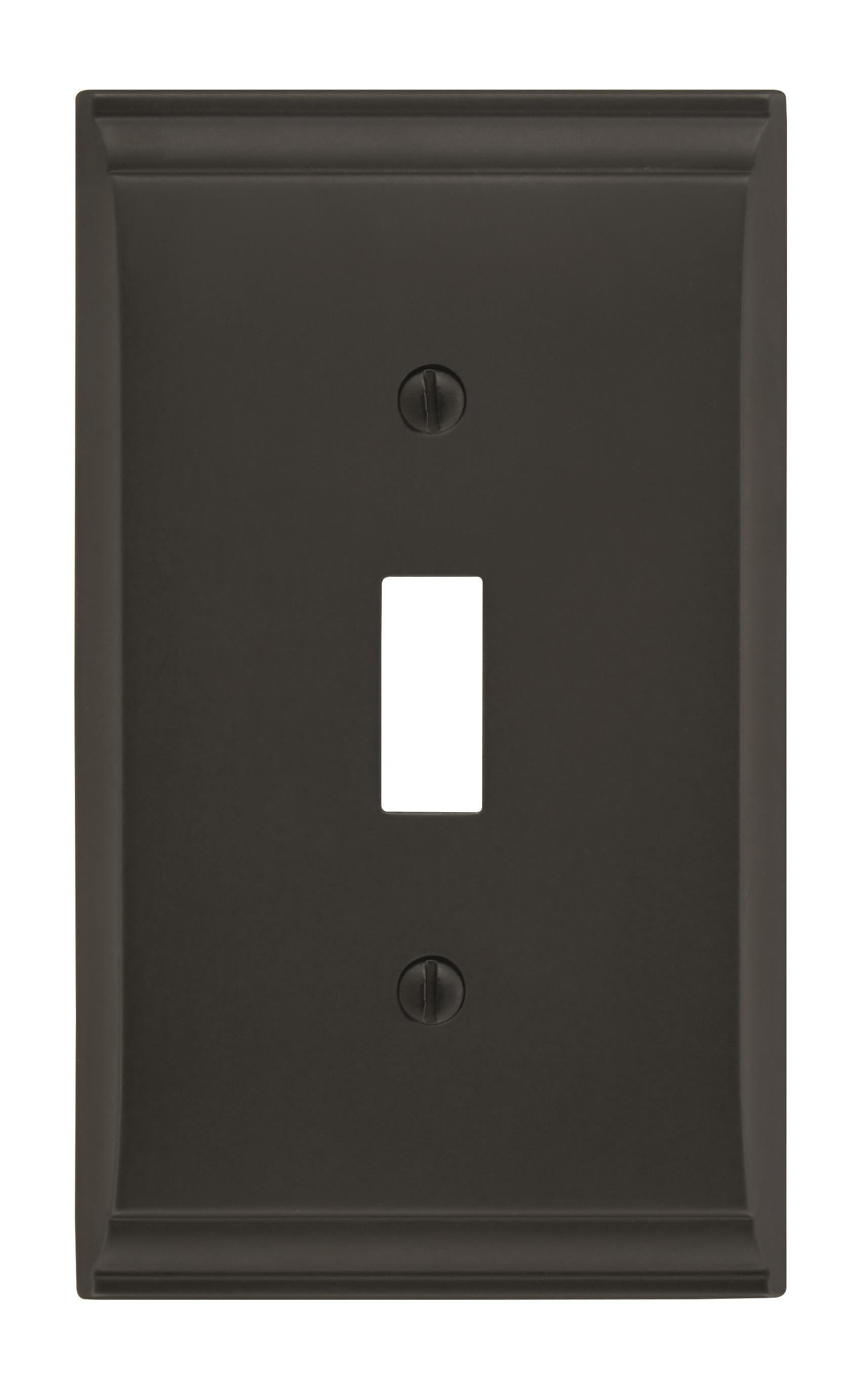 Candler 1 Toggle Black Bronze Wall Plate