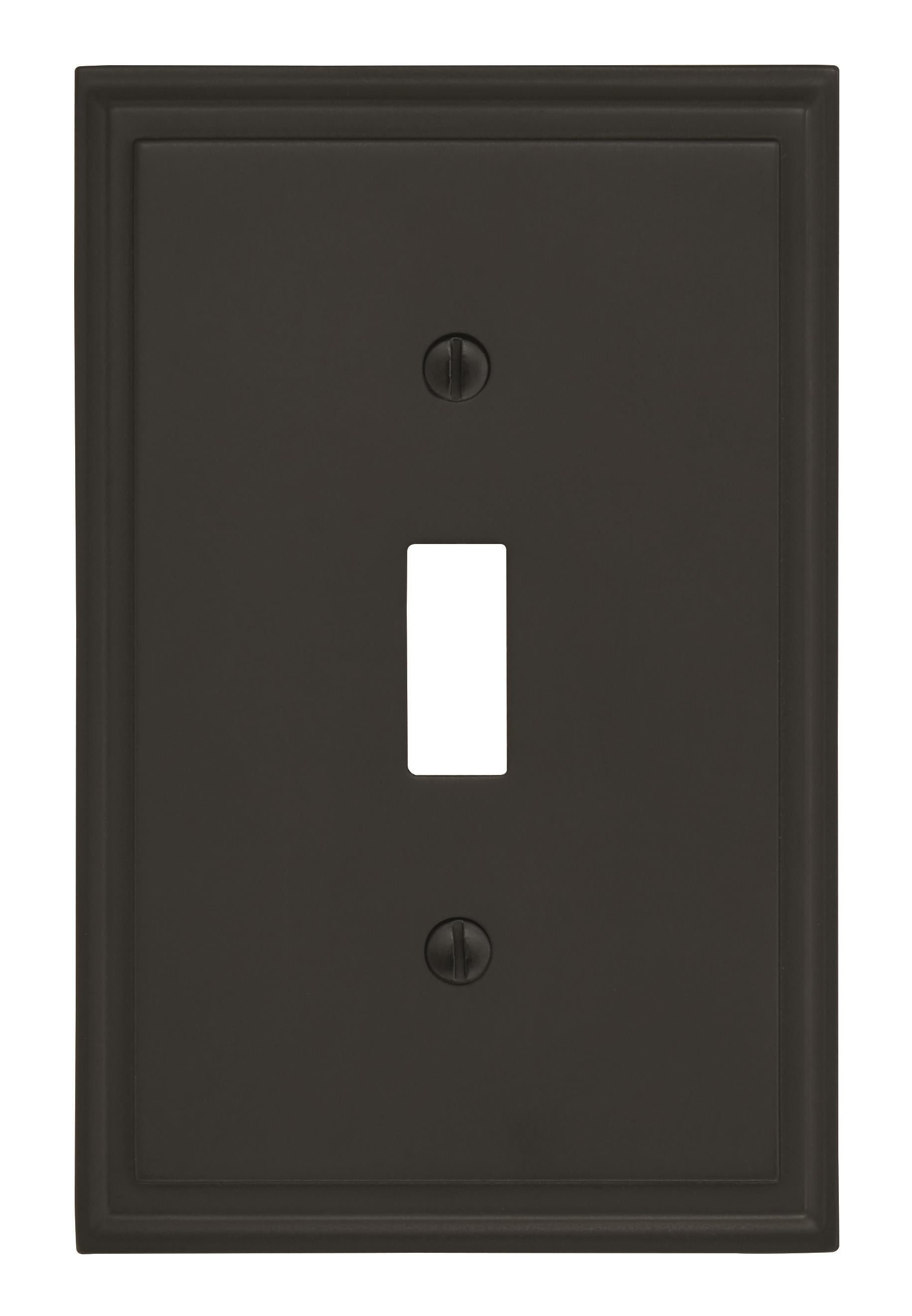 Mulholland 1 Toggle Black Bronze Wall Plate