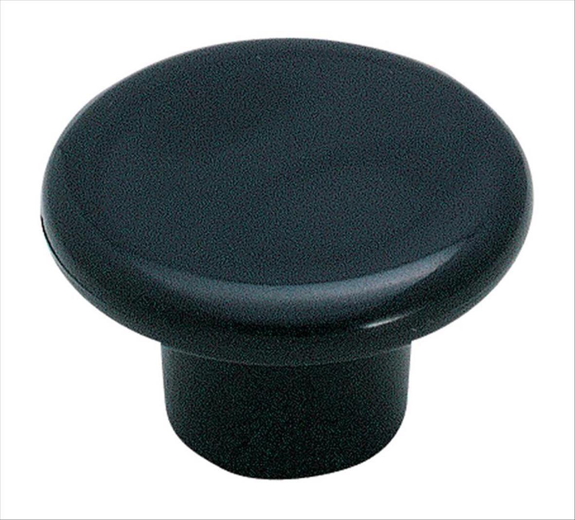 Everyday Heritage 1-1/4 inch (32mm) Diameter Black Cabinet Knob