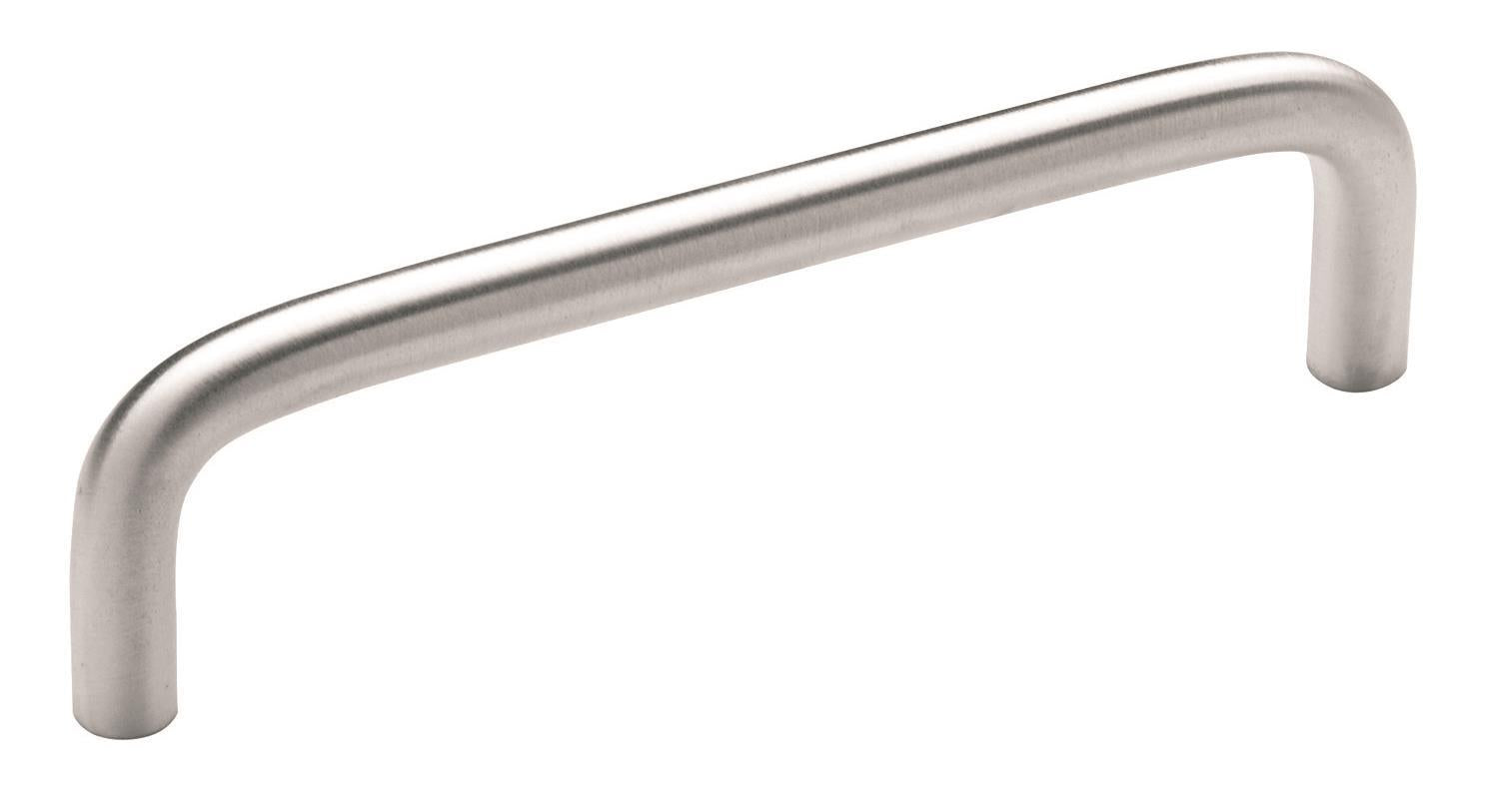 Wire Pulls 4 inch (102mm) Center-to-Center Brushed Chrome Cabinet Pull
