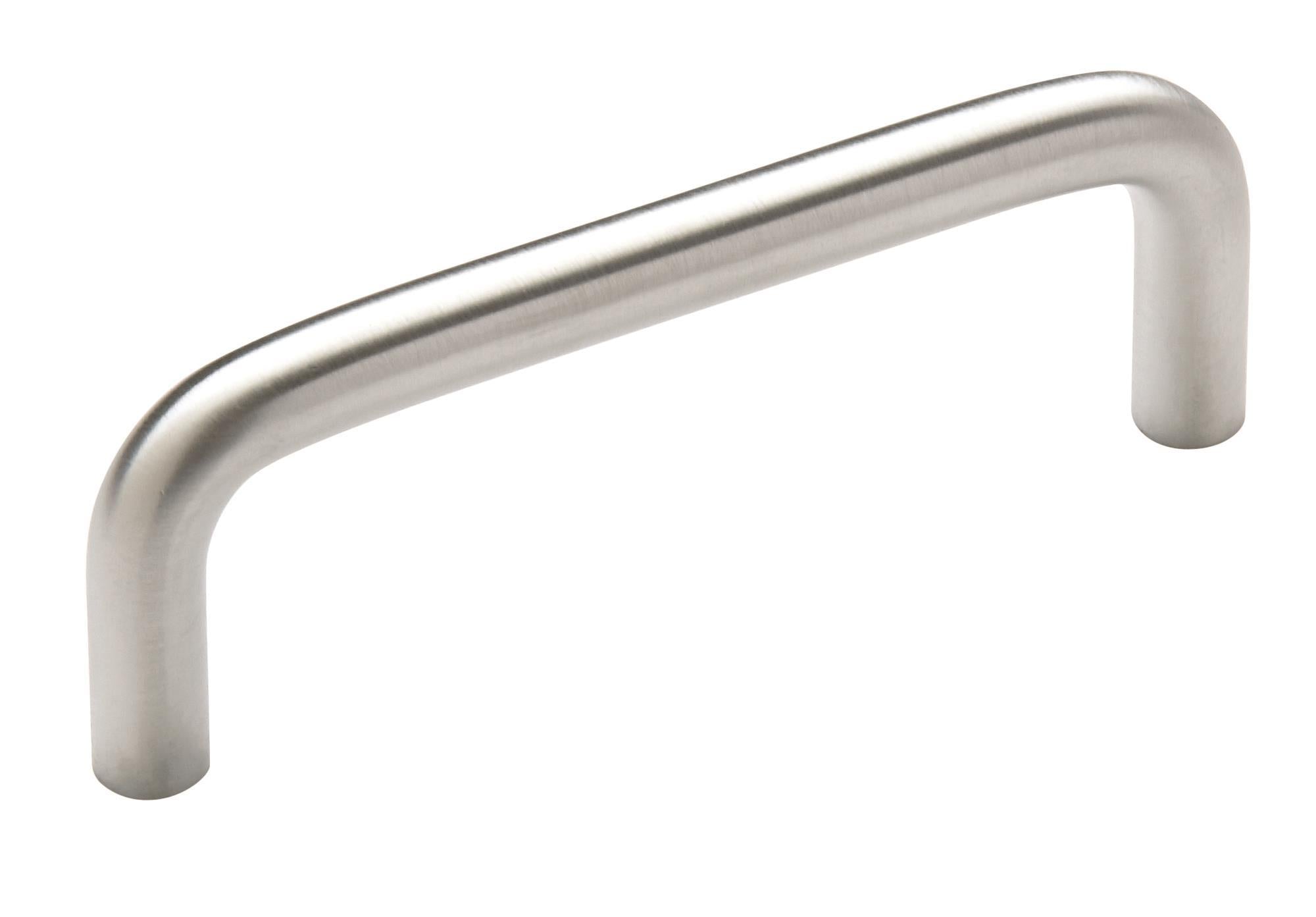 Wire Pulls 3 inch (76mm) Center-to-Center Brushed Chrome Cabinet Pull
