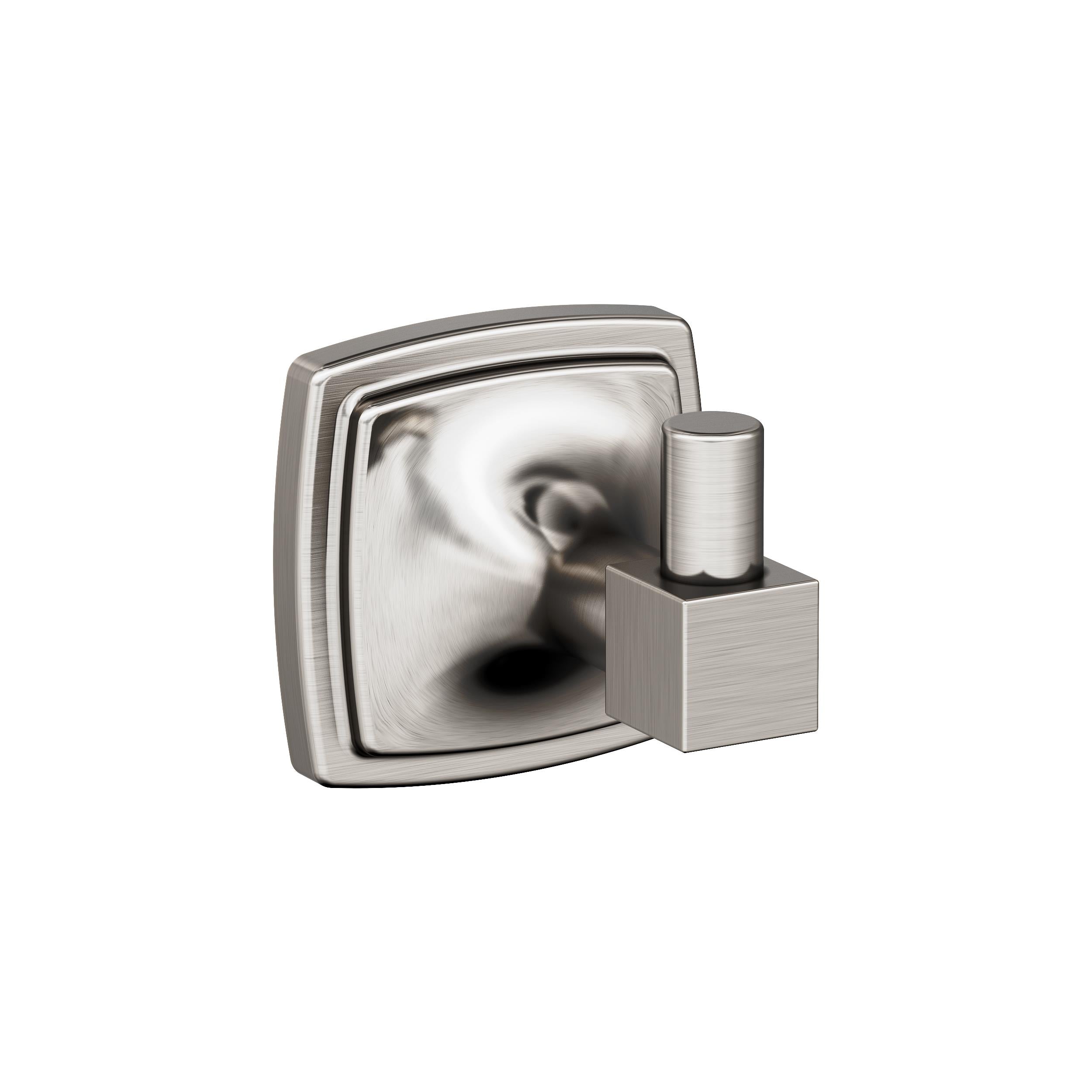 Stature Brushed Nickel Single Prong Robe Hook