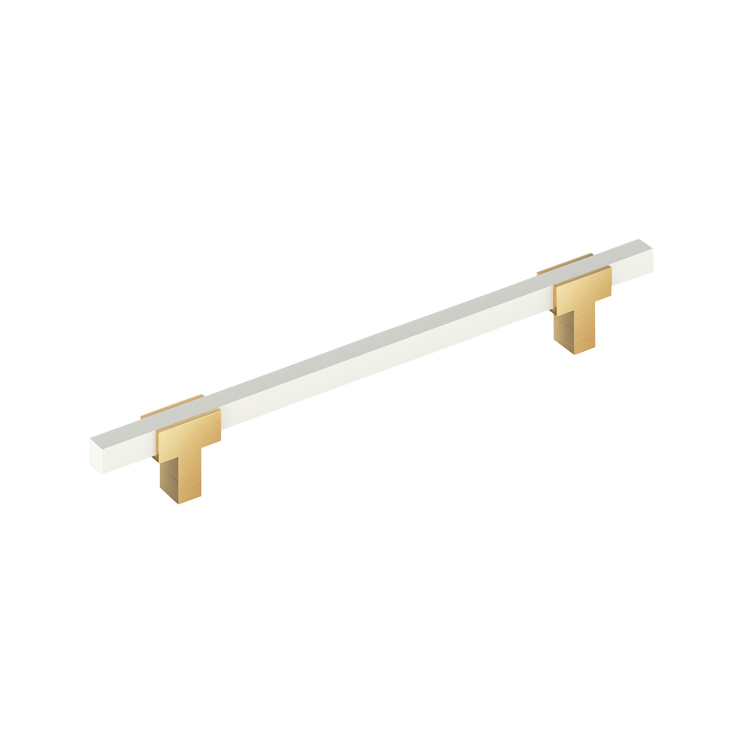 Urbanite 12 inch (305mm) Center-to-Center Champagne Bronze/White Appliance Pull
