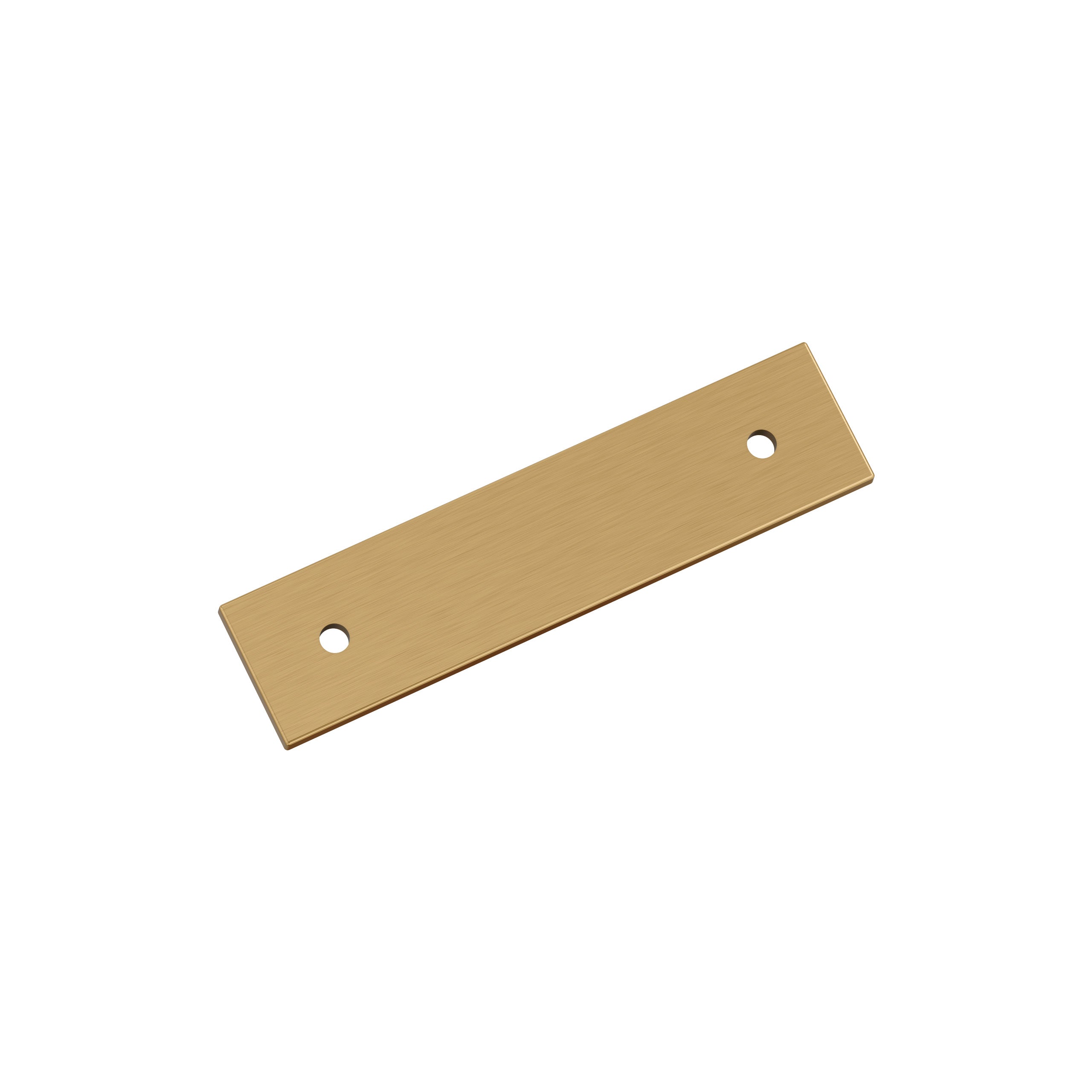 Ladera 3 inch (76mm) Center-to-Center Rectangle Champagne Bronze Cabinet Pull Backplate