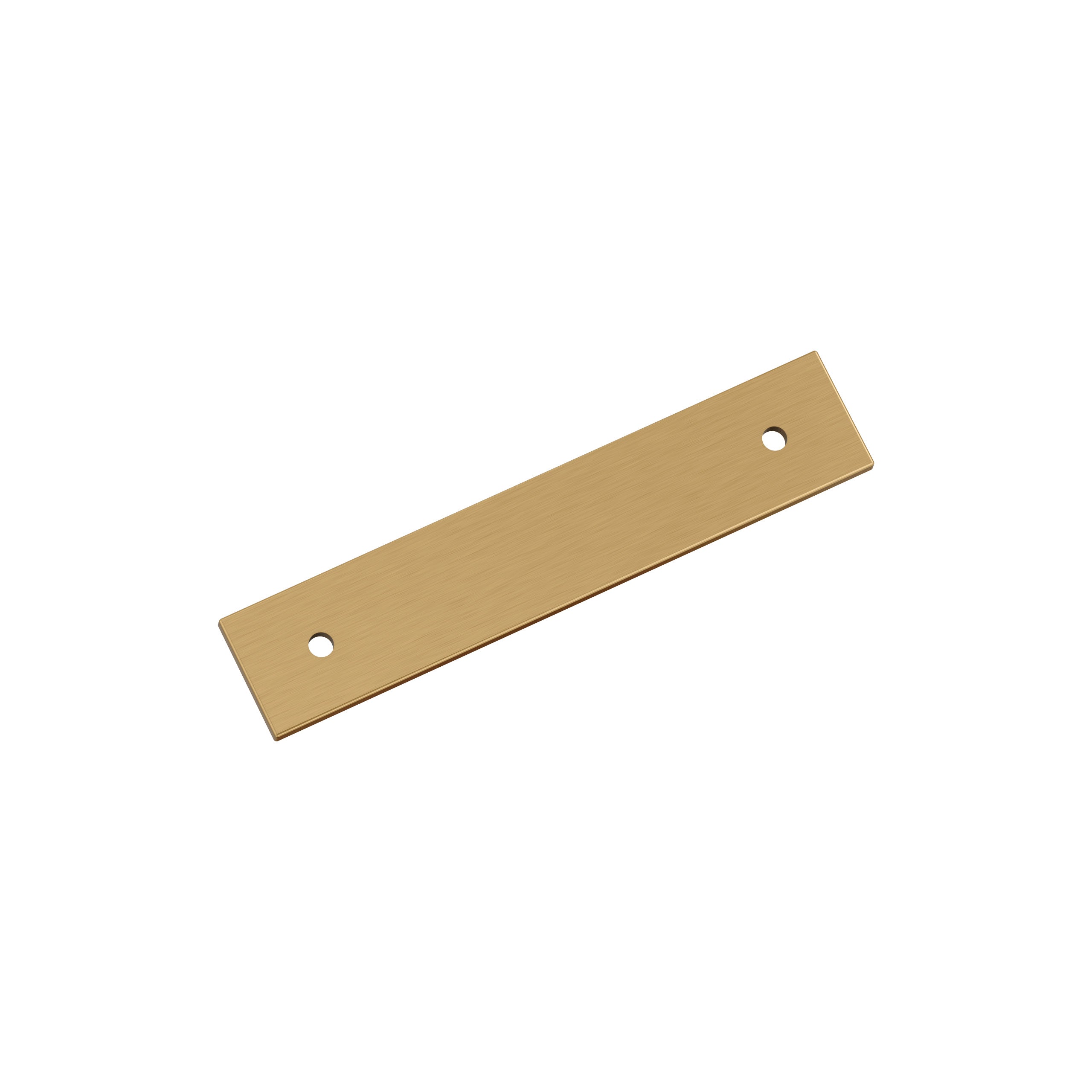 Ladera 3-3/4 inch (96mm) Center-to-Center Rectangle Champagne Bronze Cabinet Pull Backplate