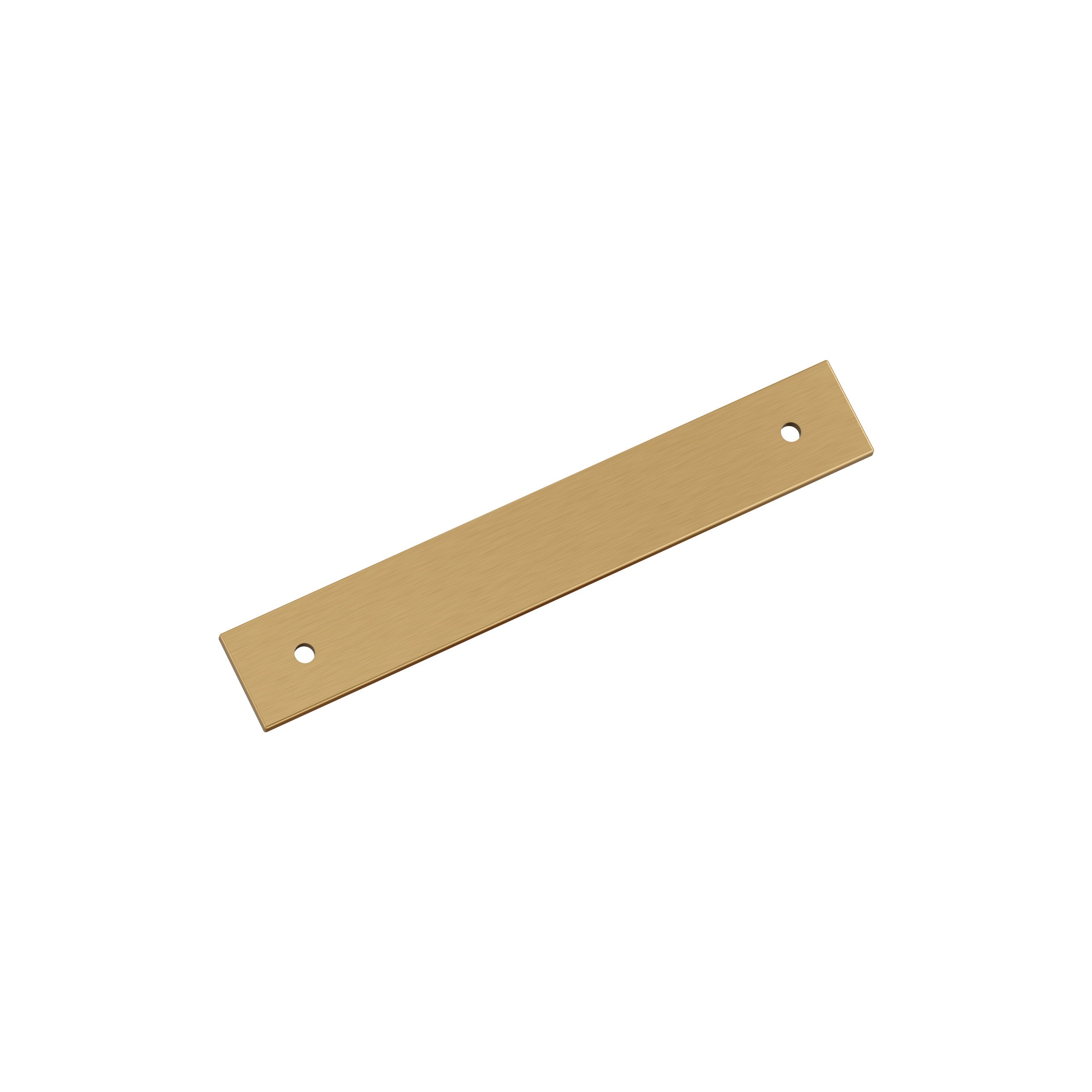 Ladera 5-1/16 inch (128mm) Center-to-Center Rectangle Champagne Bronze Cabinet Pull Backplate