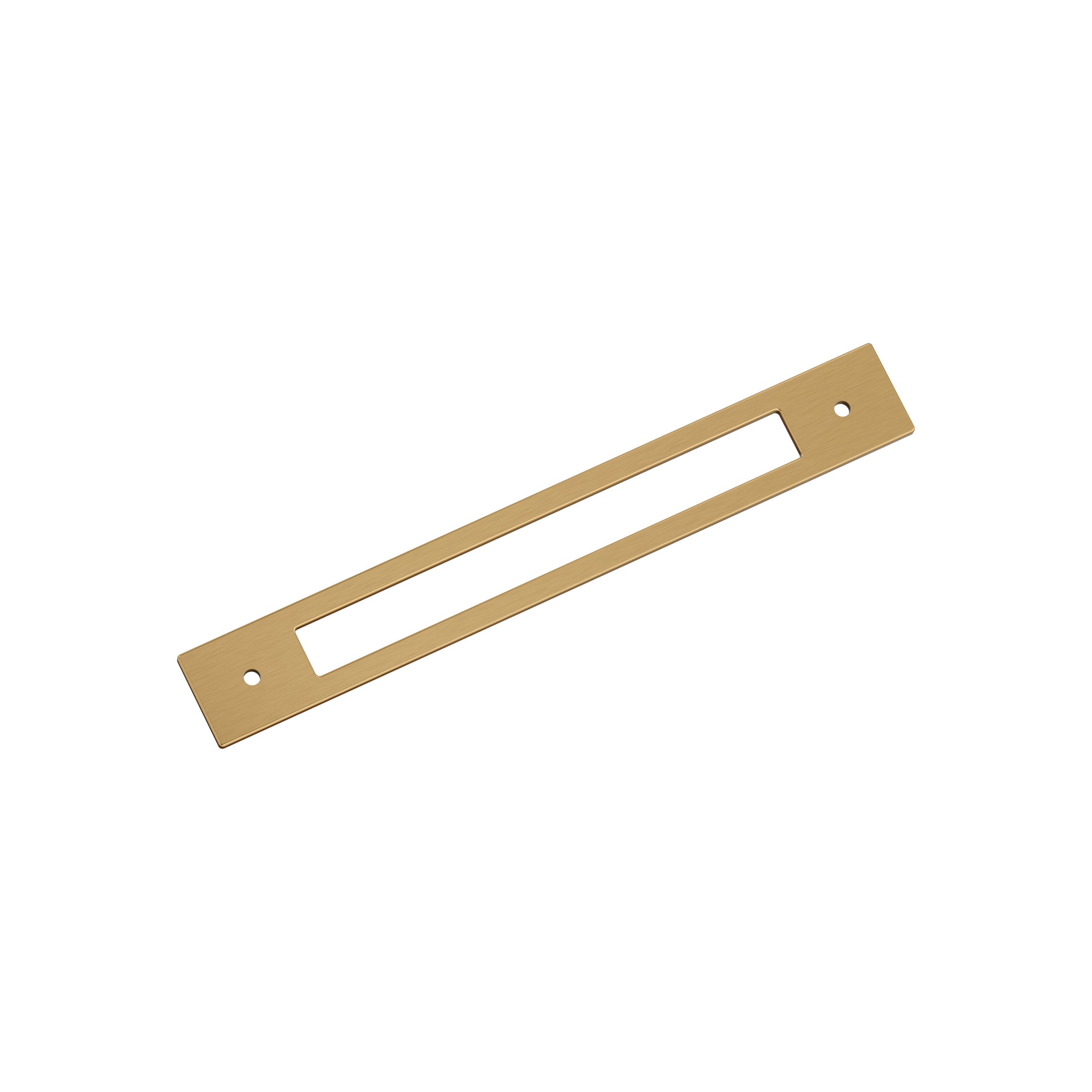 Medora 7-9/16 inch (192mm) Center-to-Center Rectangle Champagne Bronze Cabinet Pull Backplate