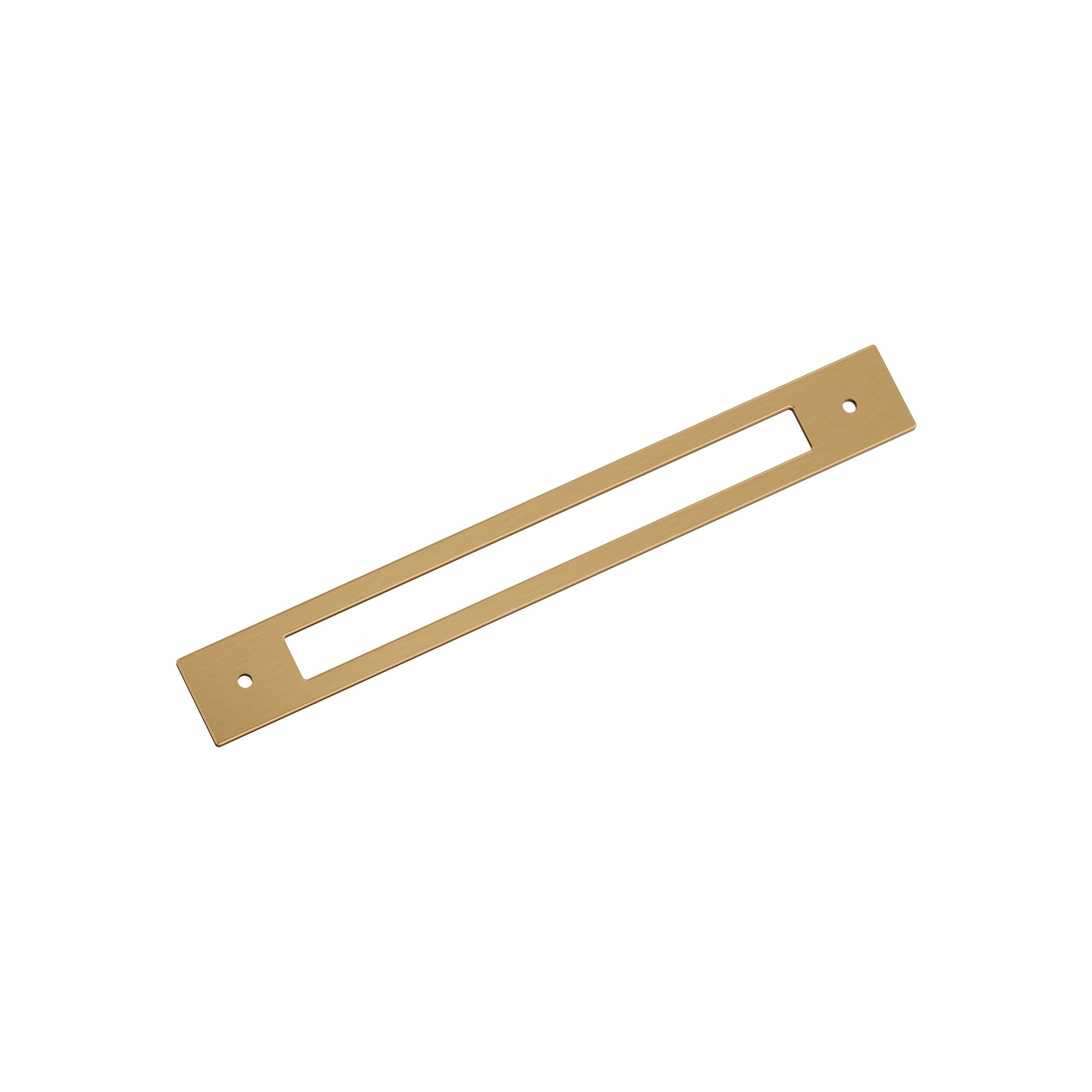 Medora 8-13/16 inch (224mm) Center-to-Center Rectangle Champagne Bronze Cabinet Pull Backplate