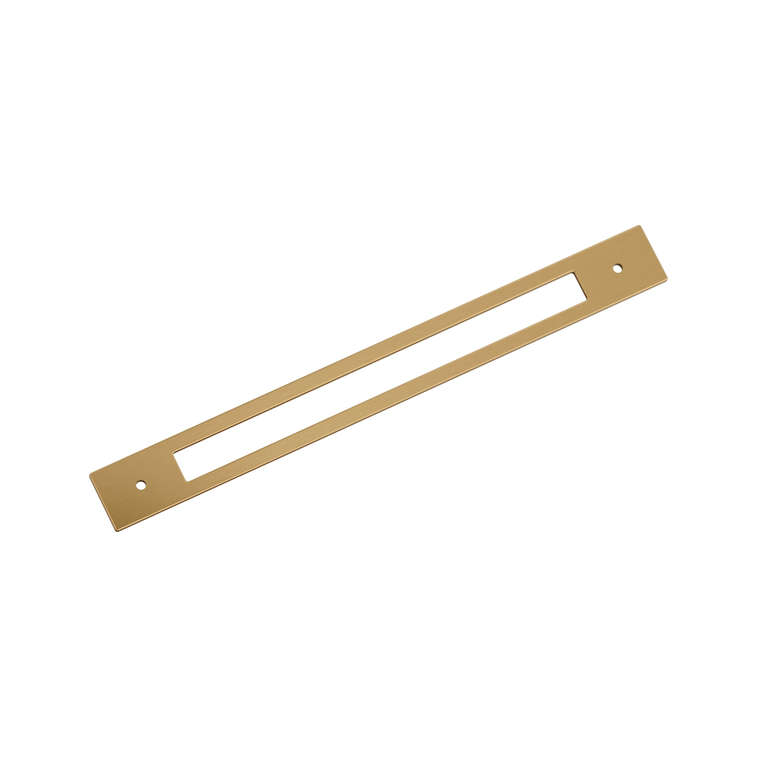 Medora 12 inch (305mm) Center-to-Center Rectangle Champagne Bronze Cabinet Pull Backplate