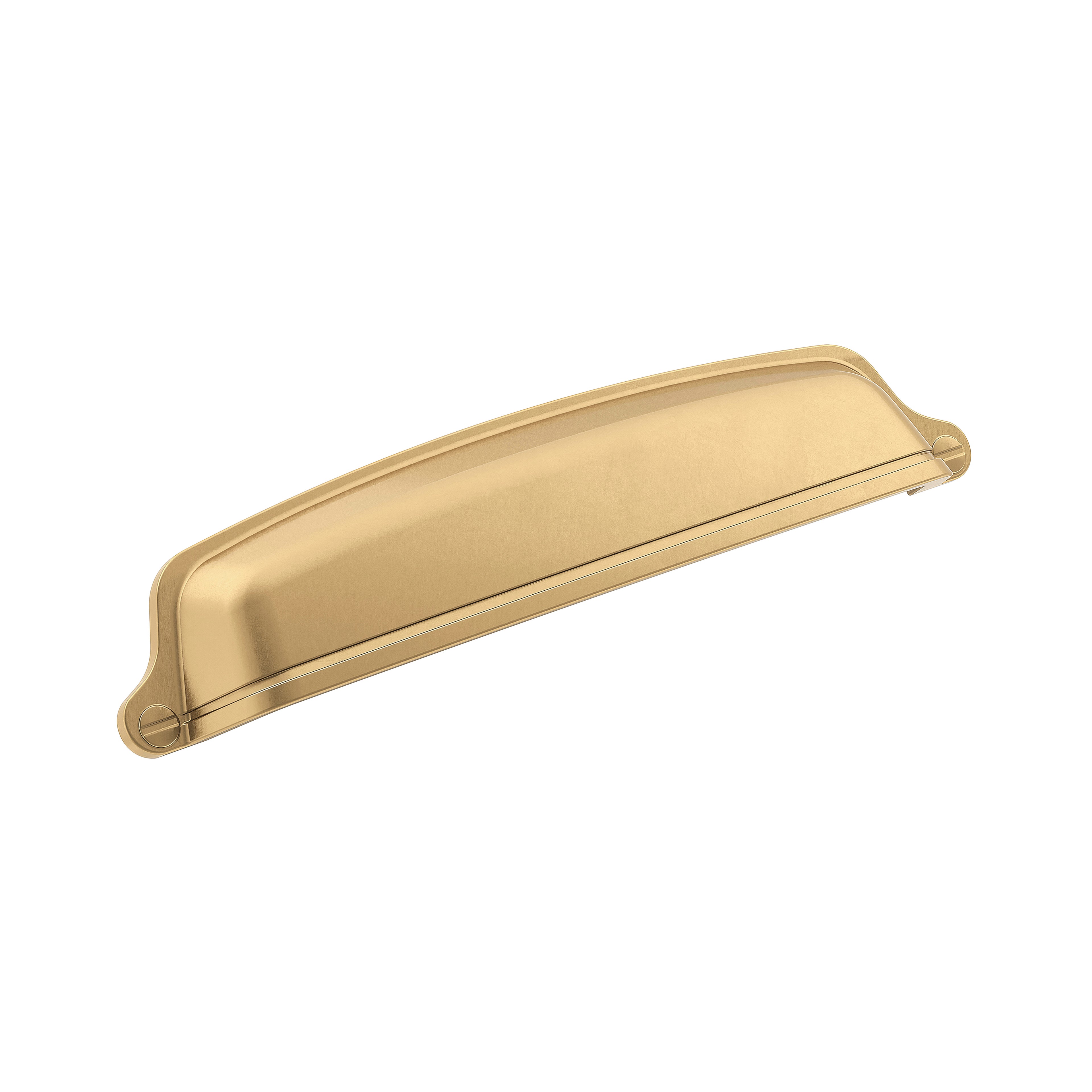 Stature 5-1/16 inch (128mm) Center-to-Center Champagne Bronze Cabinet Cup Pull