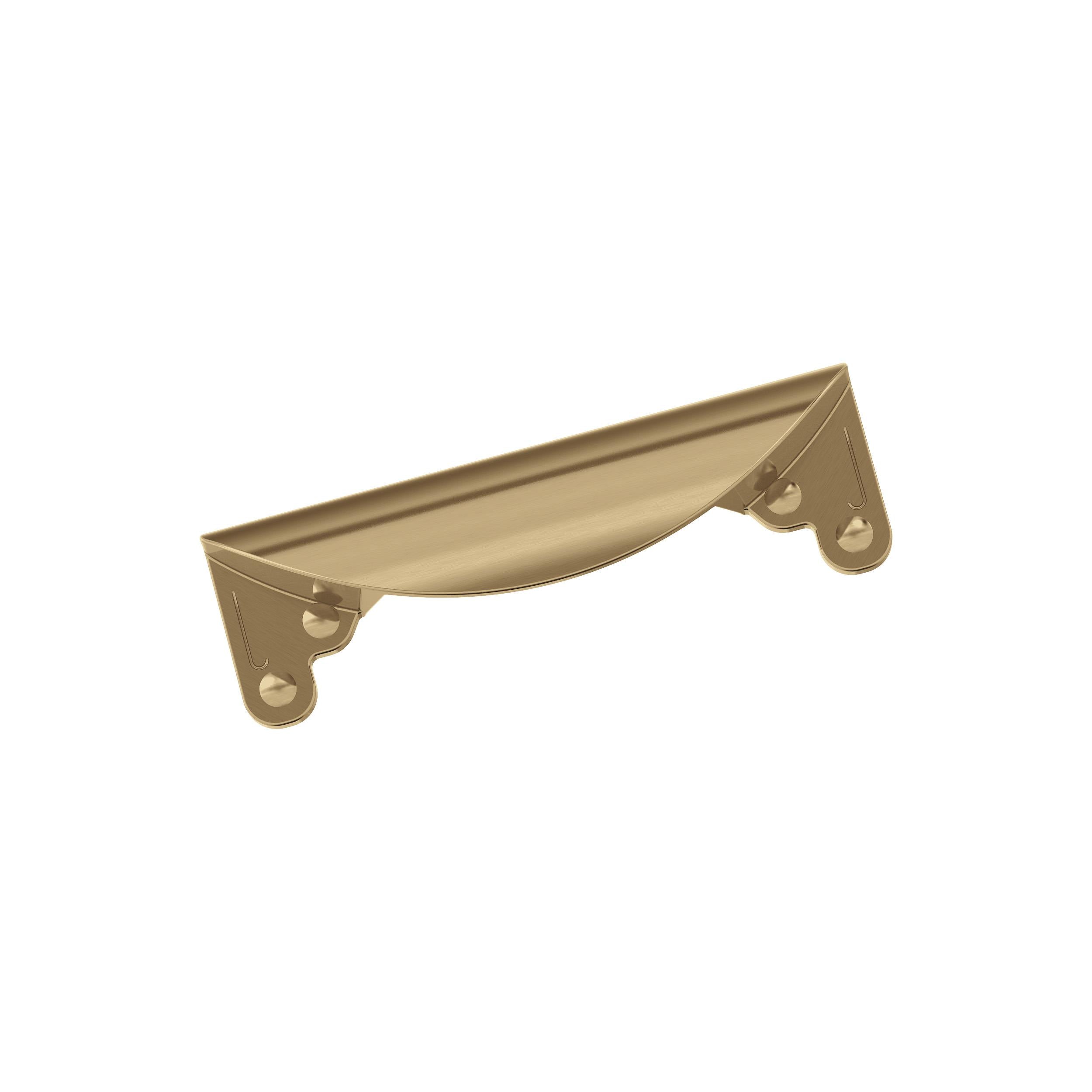 Inspirations 3 inch (76mm) Center-to-Center Champagne Bronze Cabinet Cup Pull
