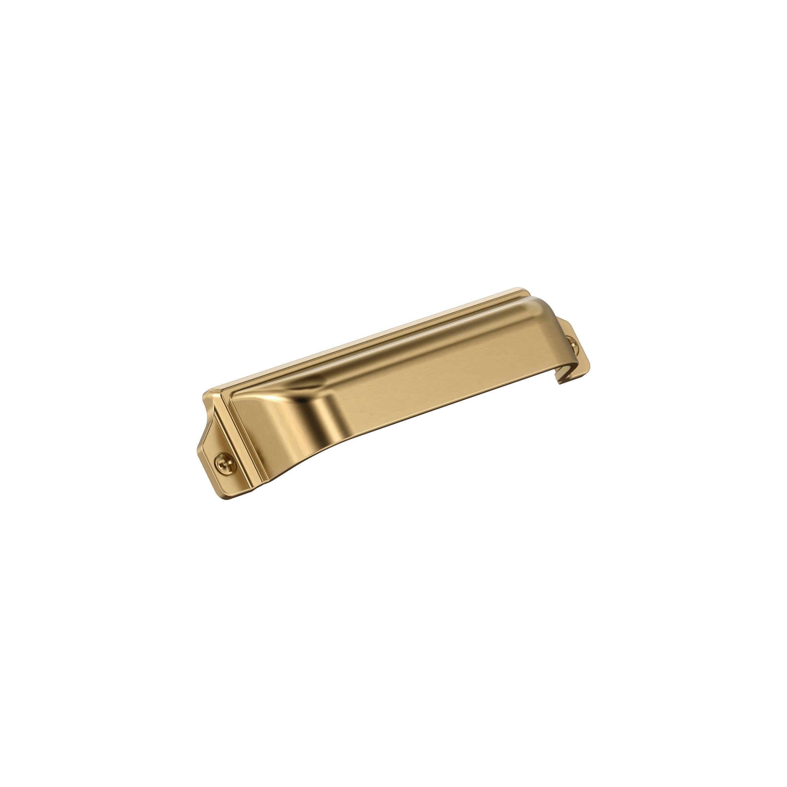 Haven 3 inch or 3-3/4 inch (76mm or 96mm) Center-to-Center Champagne Bronze Cabinet Cup Pull