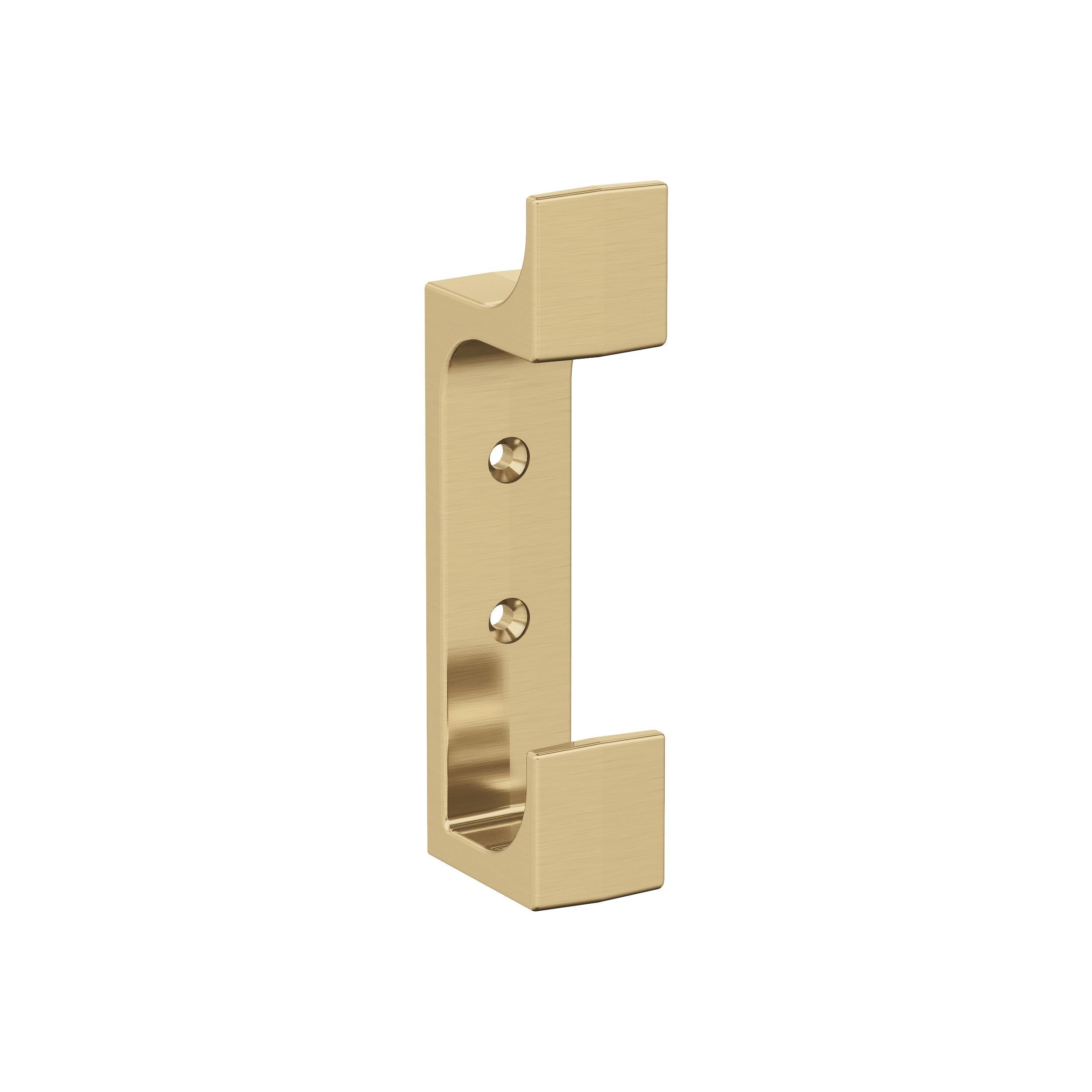 Bray Double Prong Champagne Bronze Decorative Wall Hook