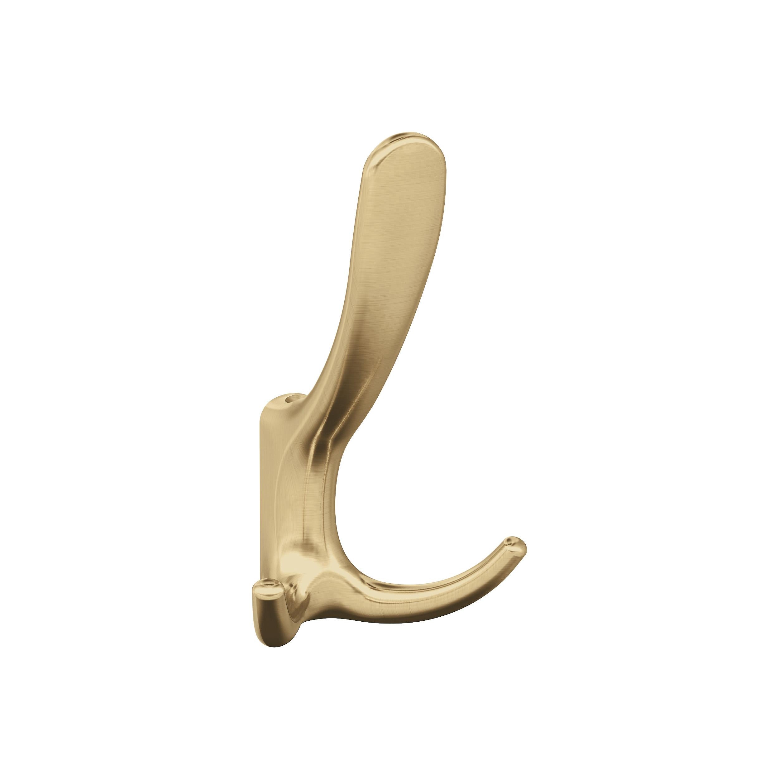 Finesse Triple Prong Champagne Bronze Decorative Wall Hook