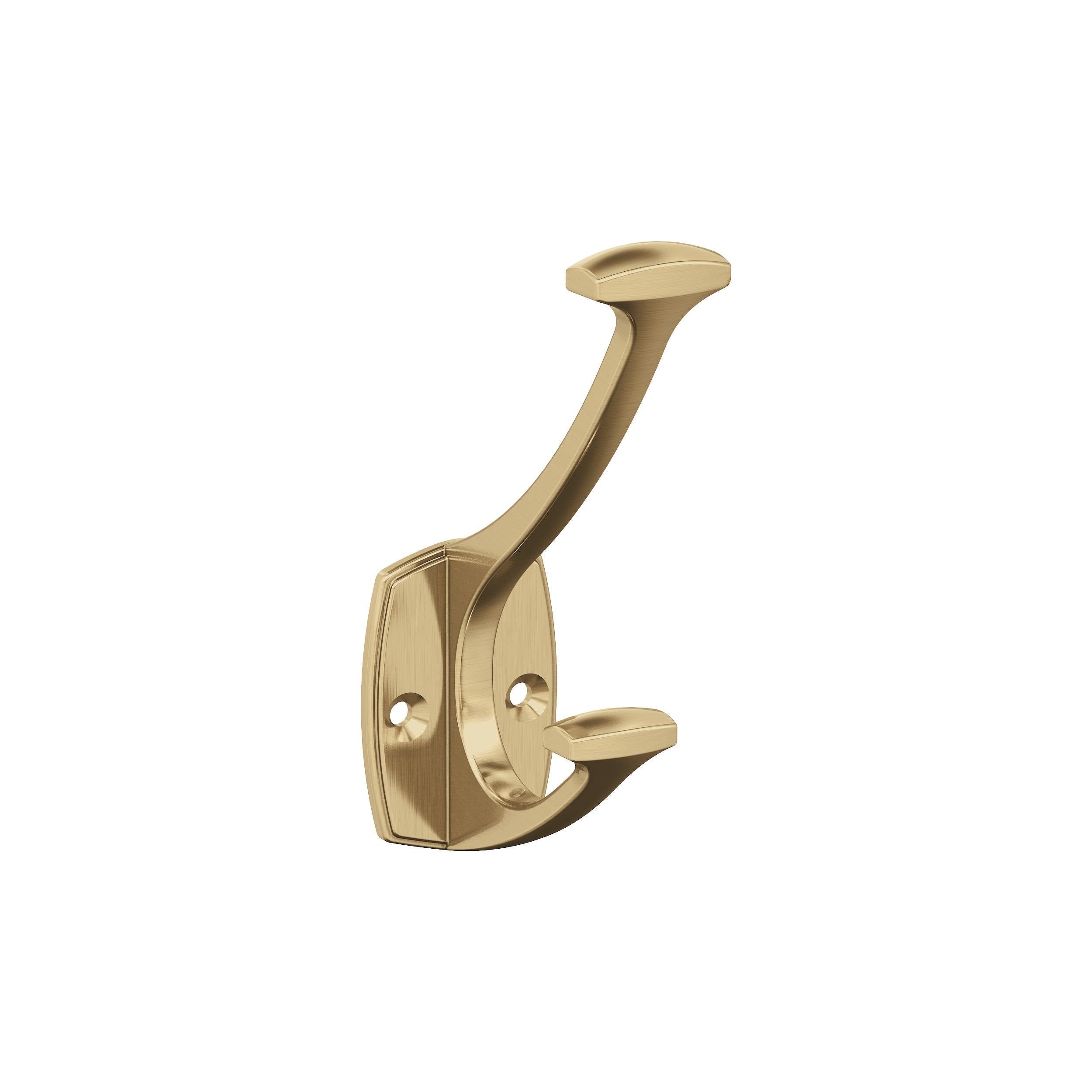 Vicinity Double Prong Champagne Bronze Decorative Wall Hook