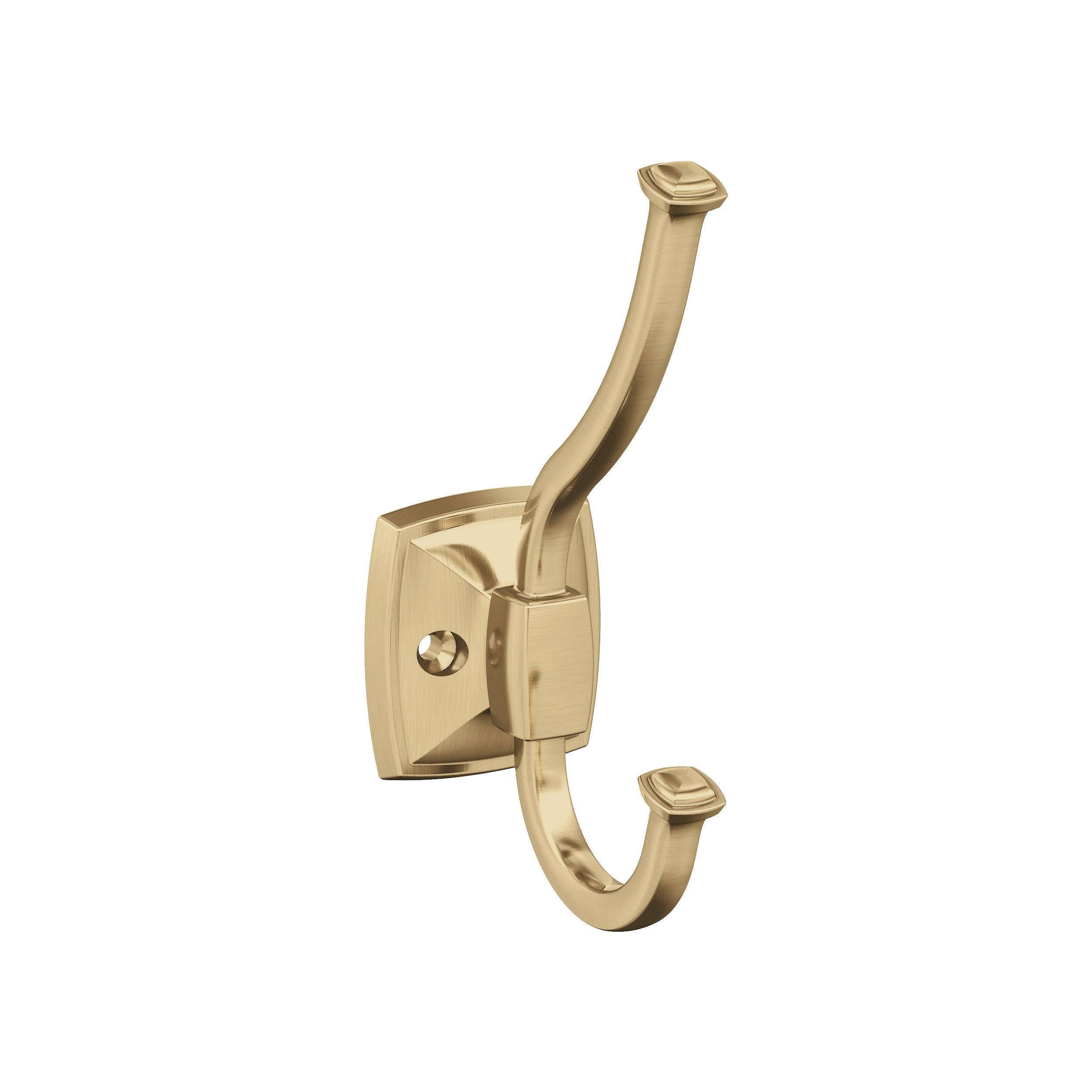 Kinsale Double Prong Champagne Bronze Decorative Wall Hook