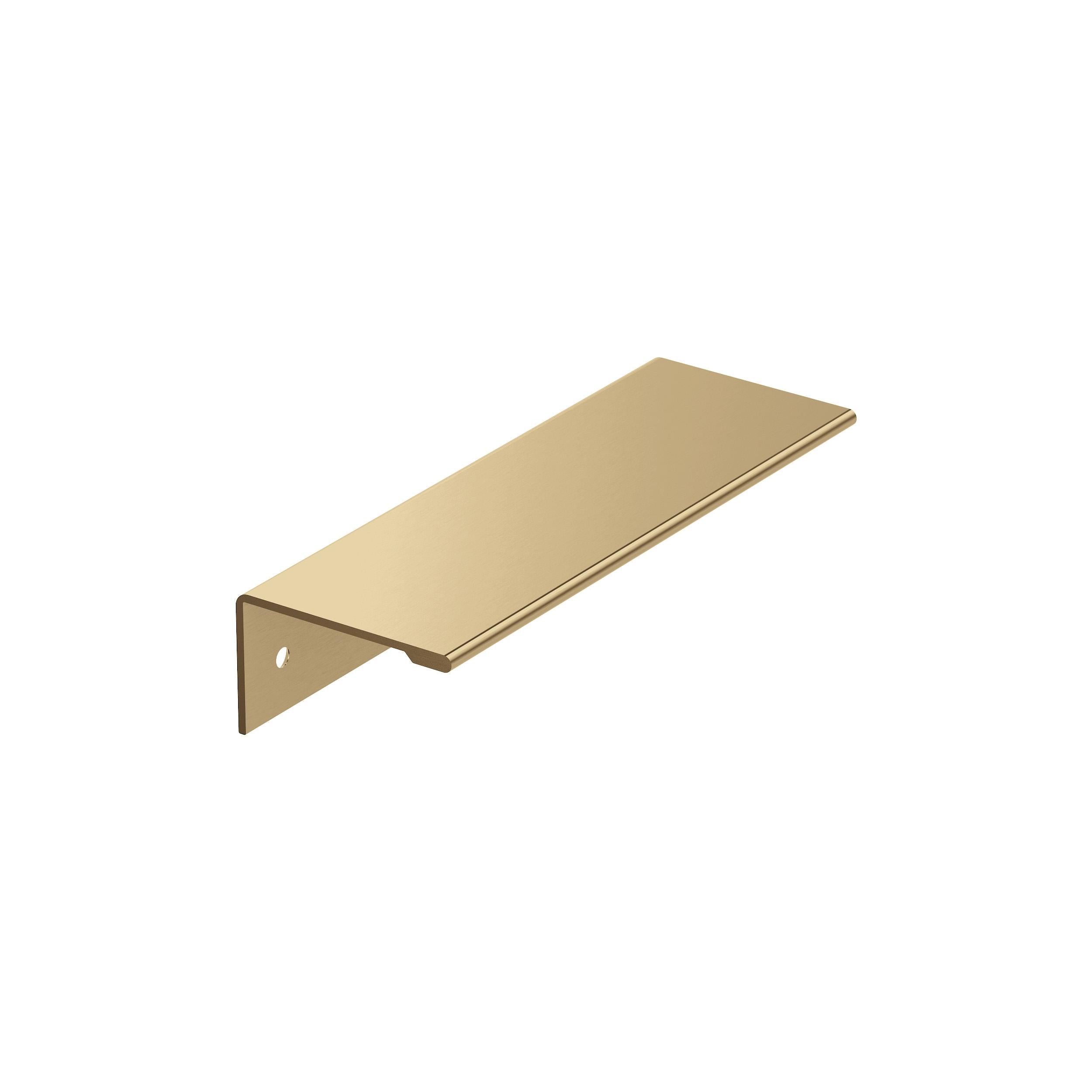Edge Pulls 3-3/4 inch (96mm) Center-to-Center Champagne Bronze Cabinet Edge Pull