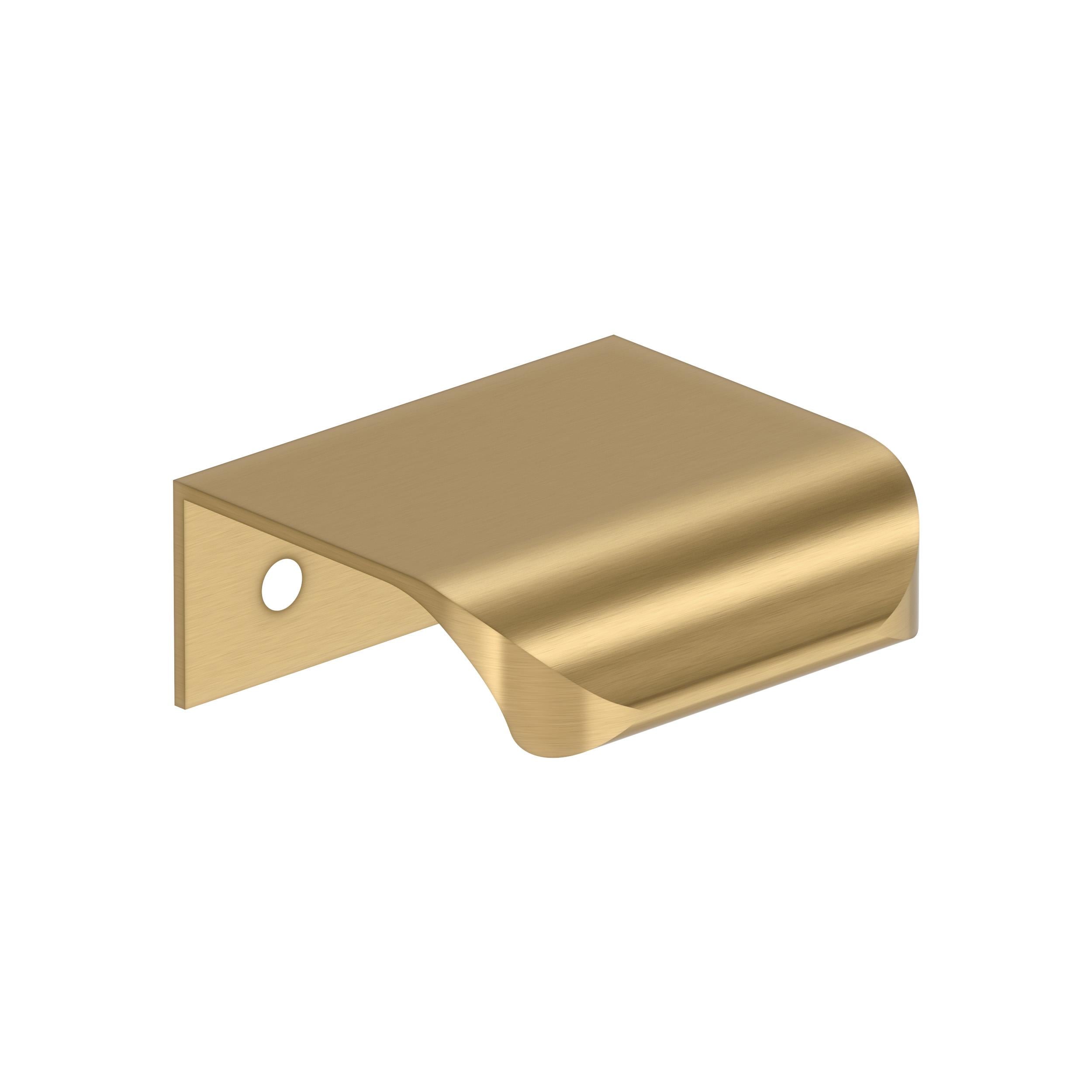 Streamline Tab 1-3/4 inch (44mm) Length Champagne Bronze Cabinet Edge Pull