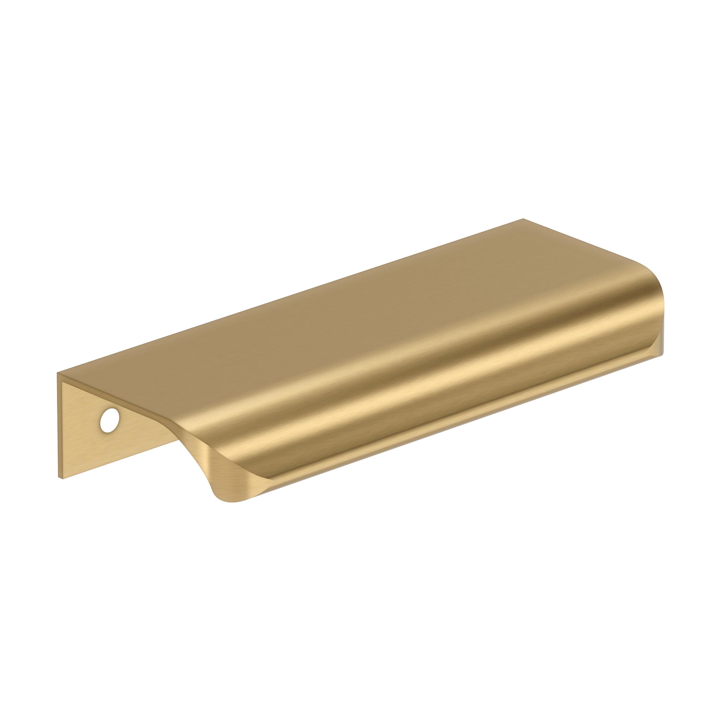 Streamline Tab 4 inch (102mm) Length Champagne Bronze Cabinet Edge Pull
