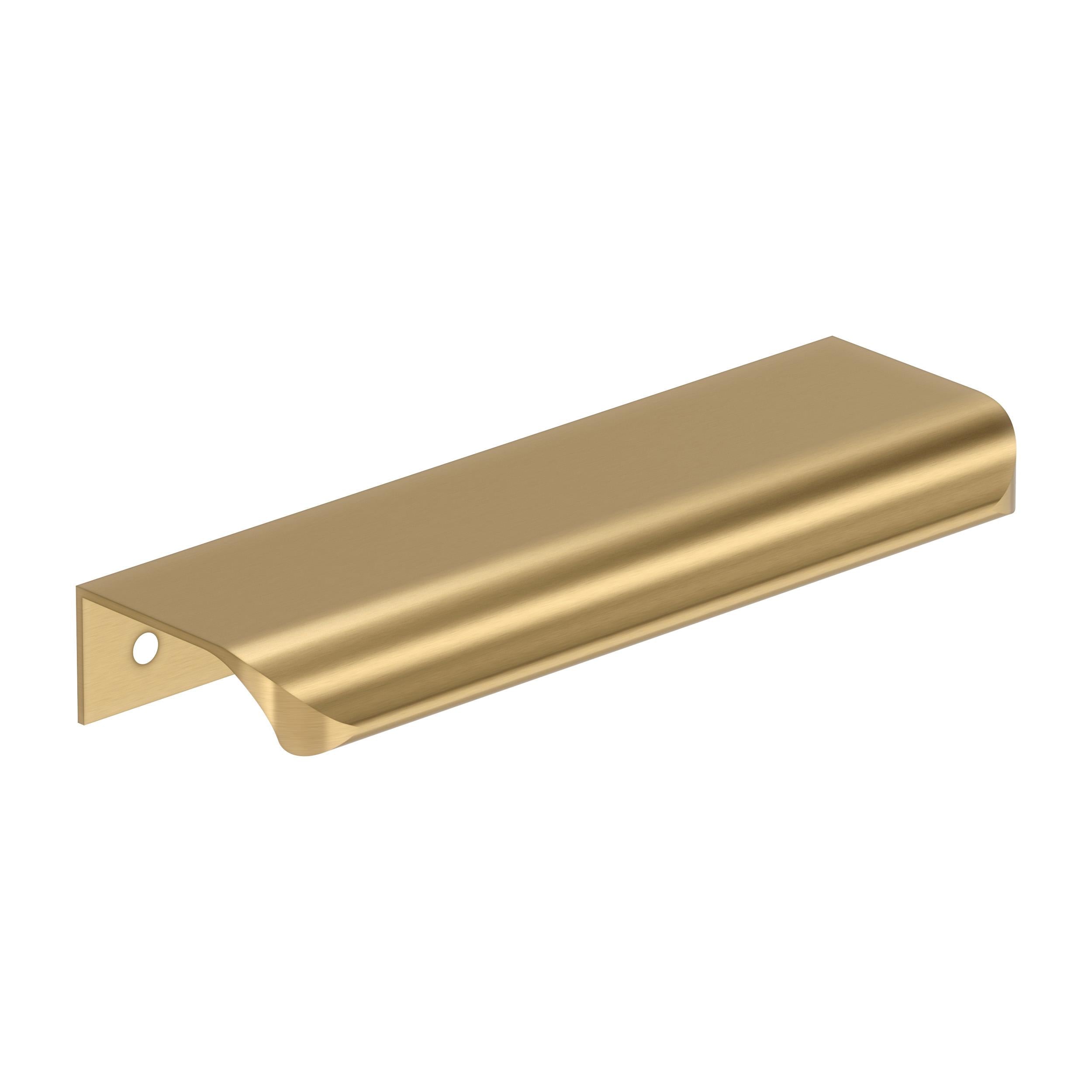 Streamline Tab 5 inch (127mm) Length Champagne Bronze Cabinet Edge Pull