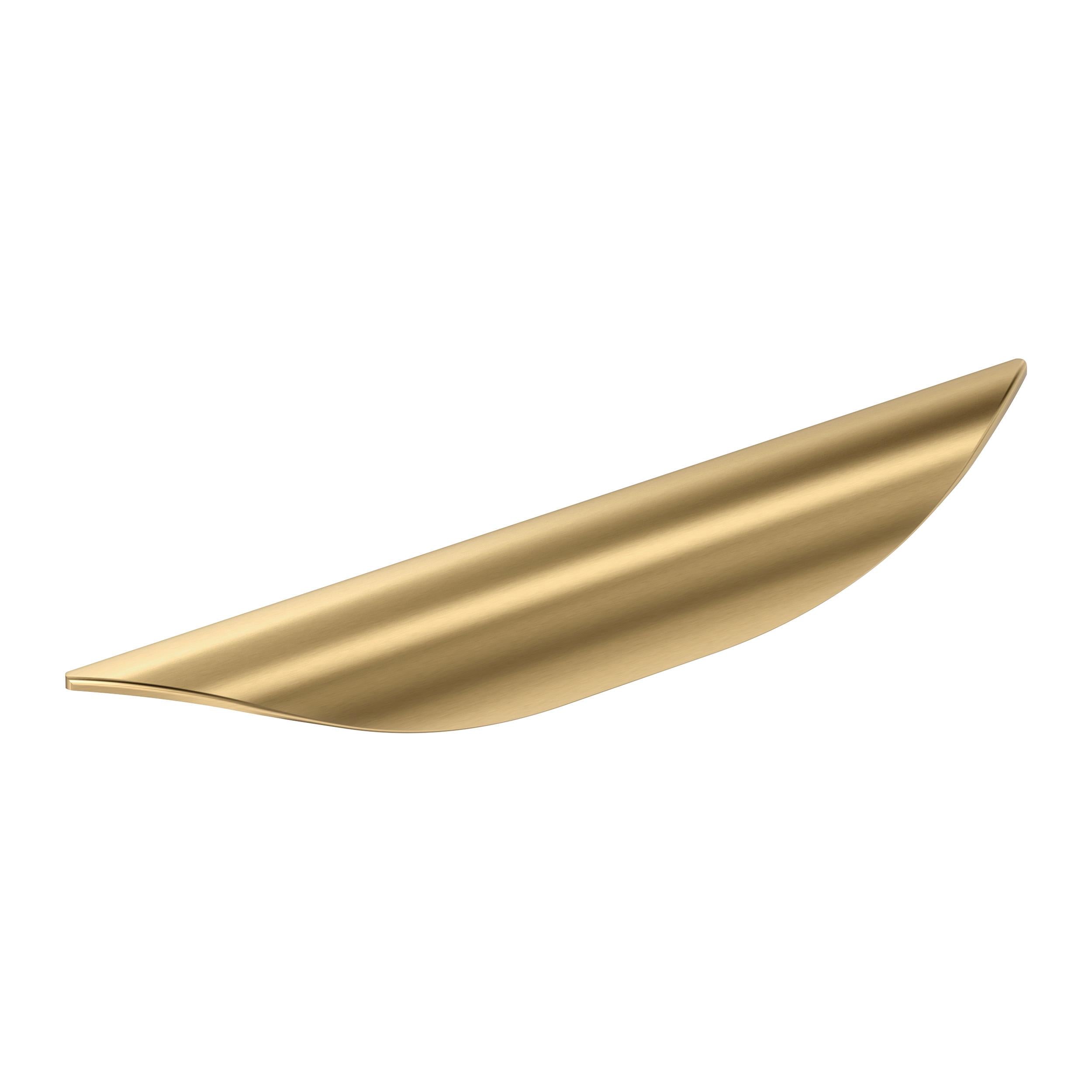 Current 5-1/16 inch (128mm) Center-to-Center Champagne Bronze Cabinet Pull