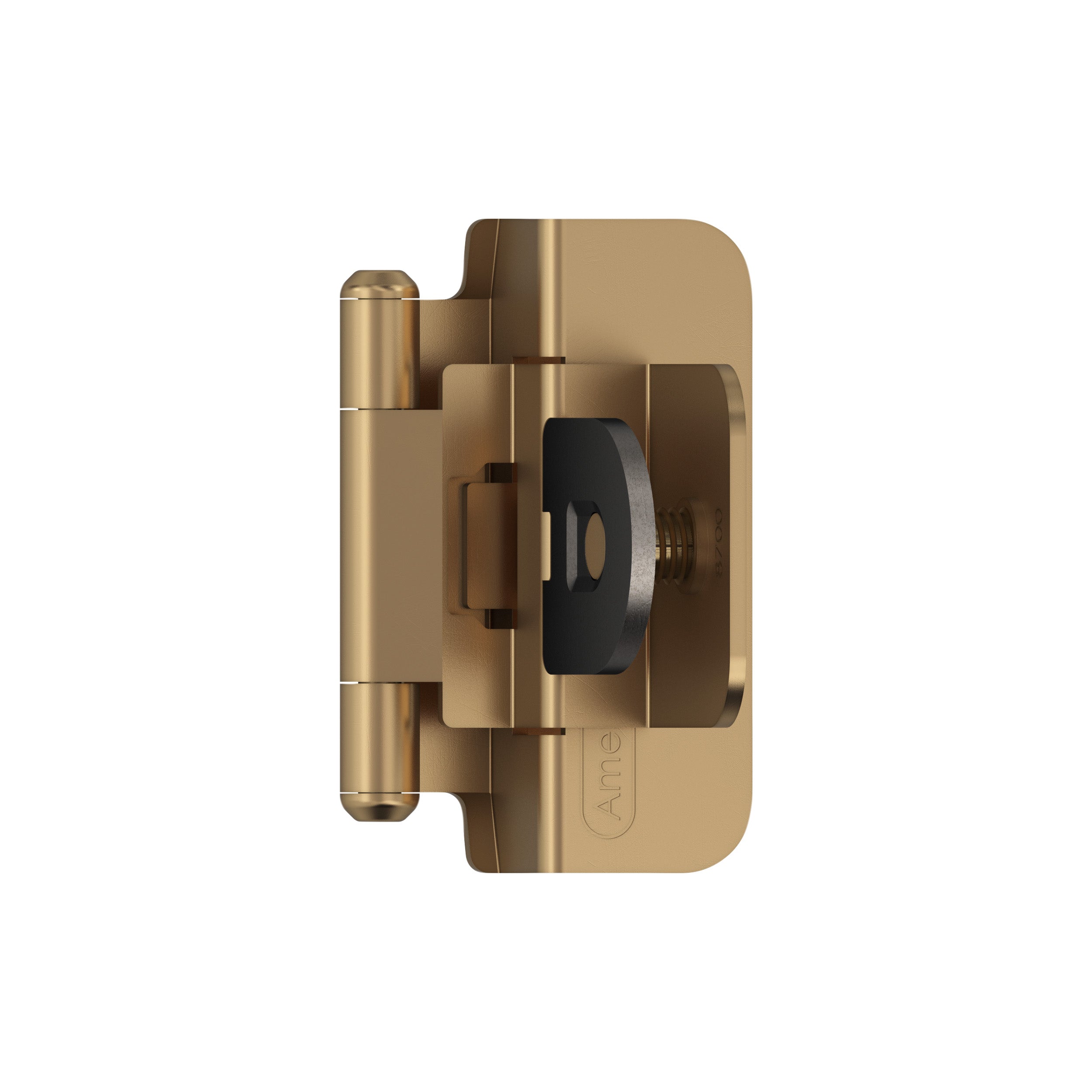 3/8 inch (10mm) Inset Double Demountable Champagne Bronze Cabinet Hinge - 1 Pair