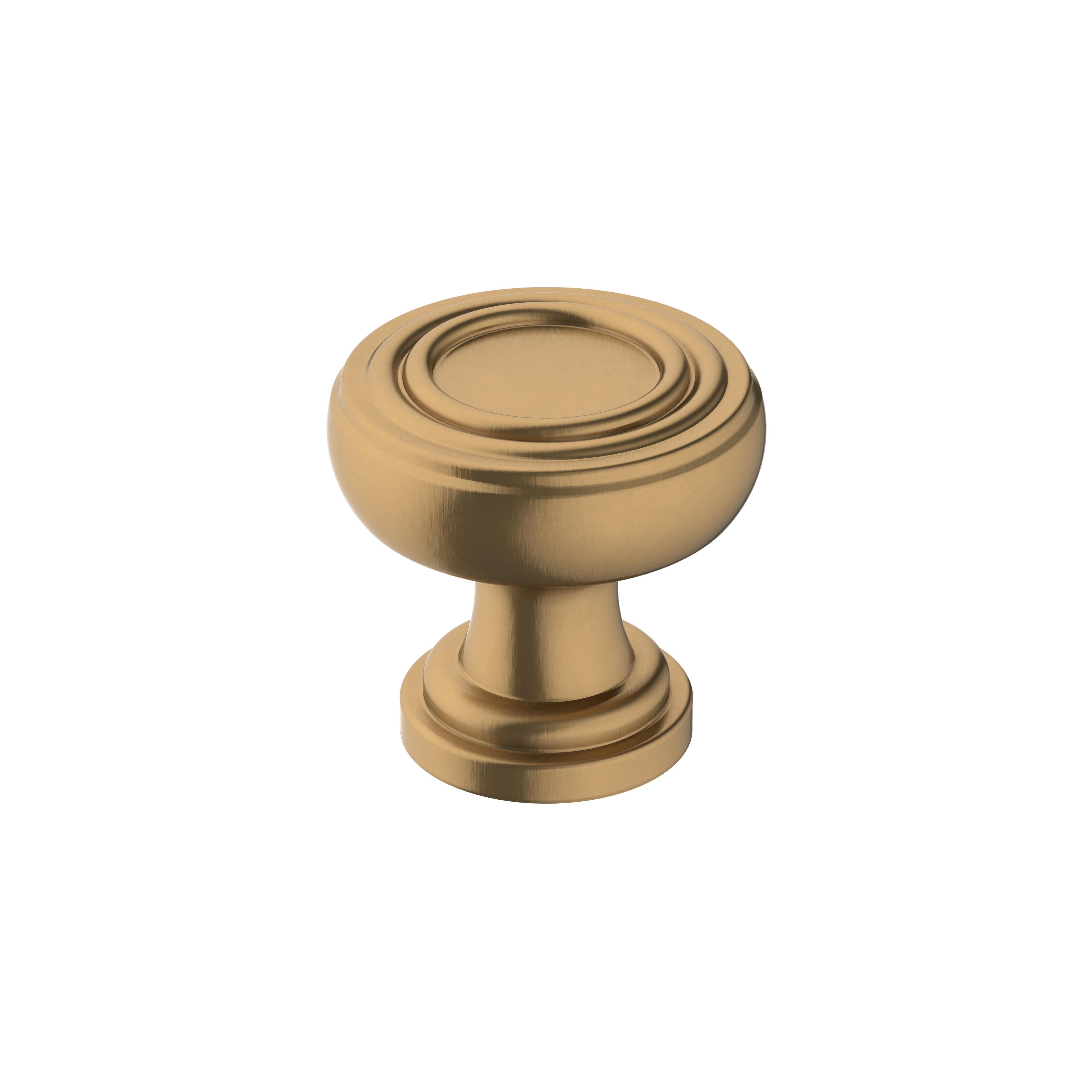 Ville 1-1/8 inch (29mm) Diameter Champagne Bronze Cabinet Knob