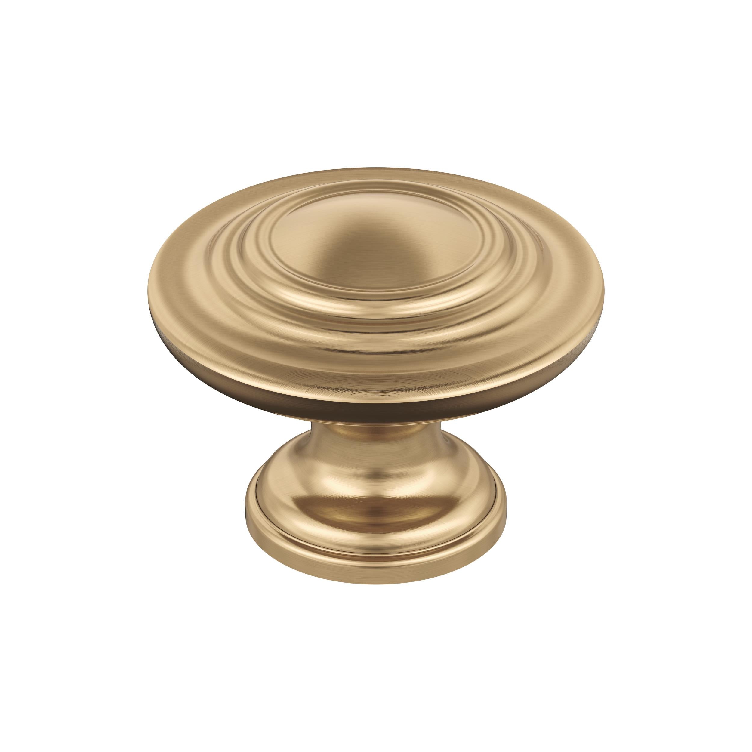 Inspirations 1-5/16 inch (33mm) Diameter Champagne Bronze Cabinet Knob