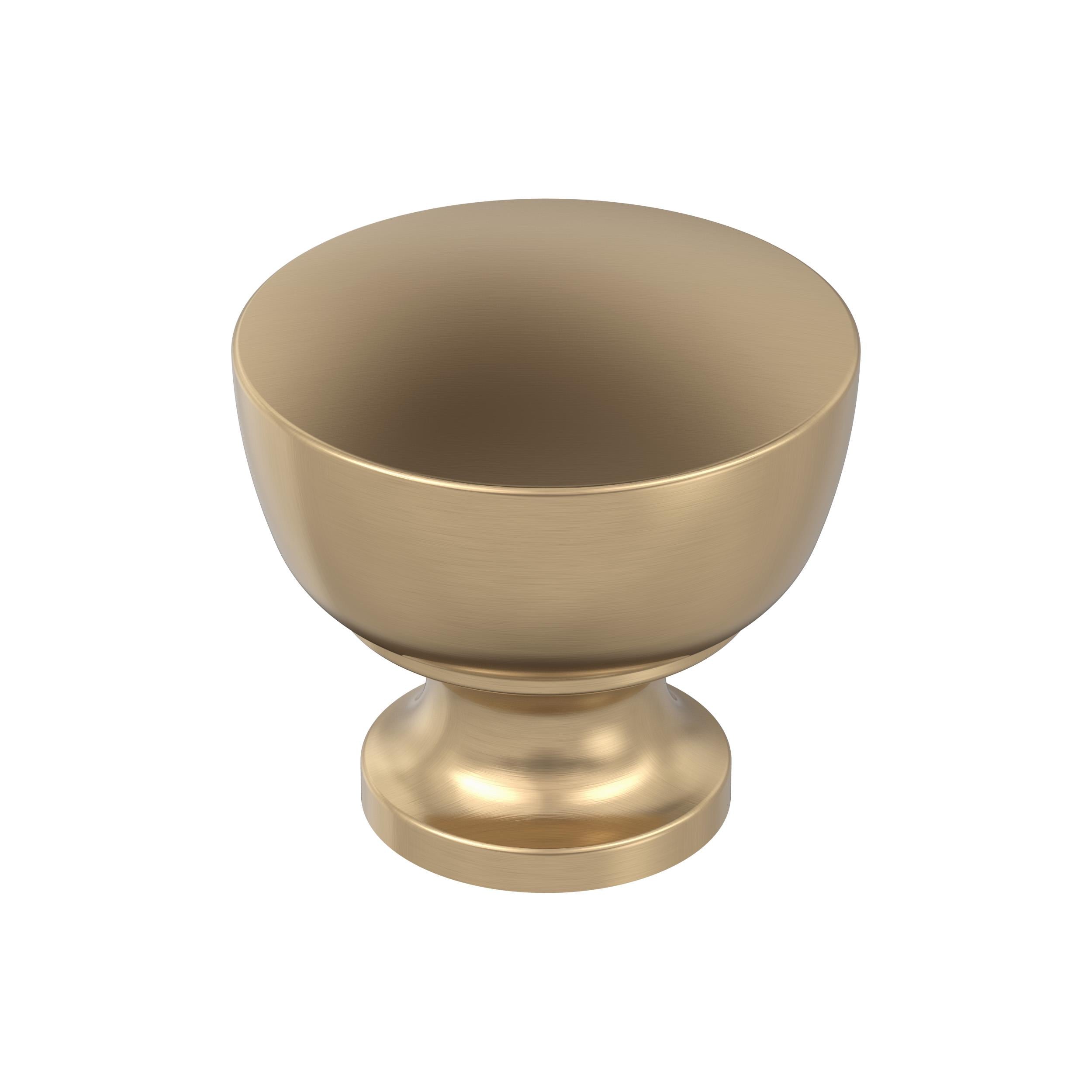 Chalice 1-1/4 inch (32mm) Diameter Champagne Bronze Cabinet Knob