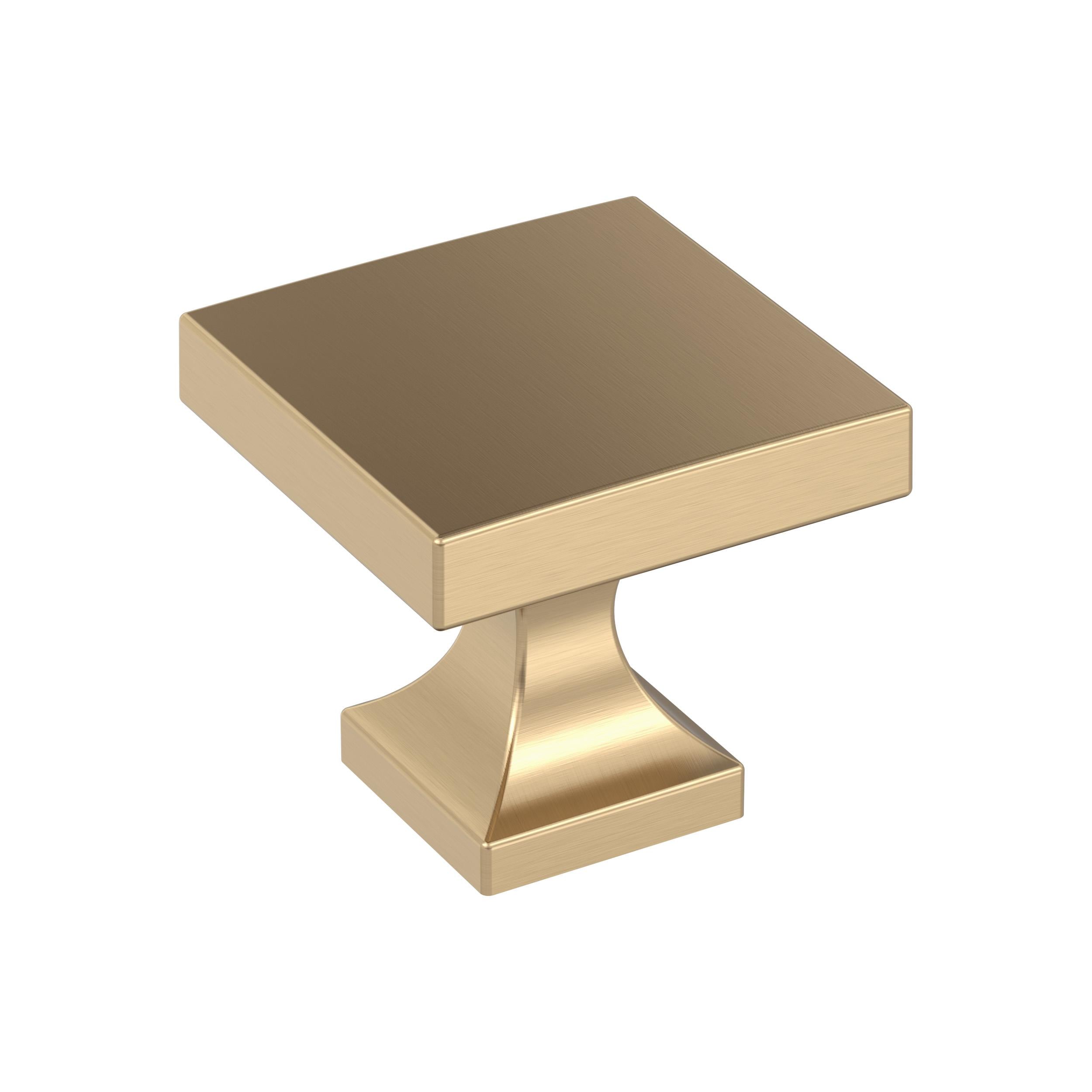 Pedestal 1-1/16 inch (27mm) Length Champagne Bronze Cabinet Knob