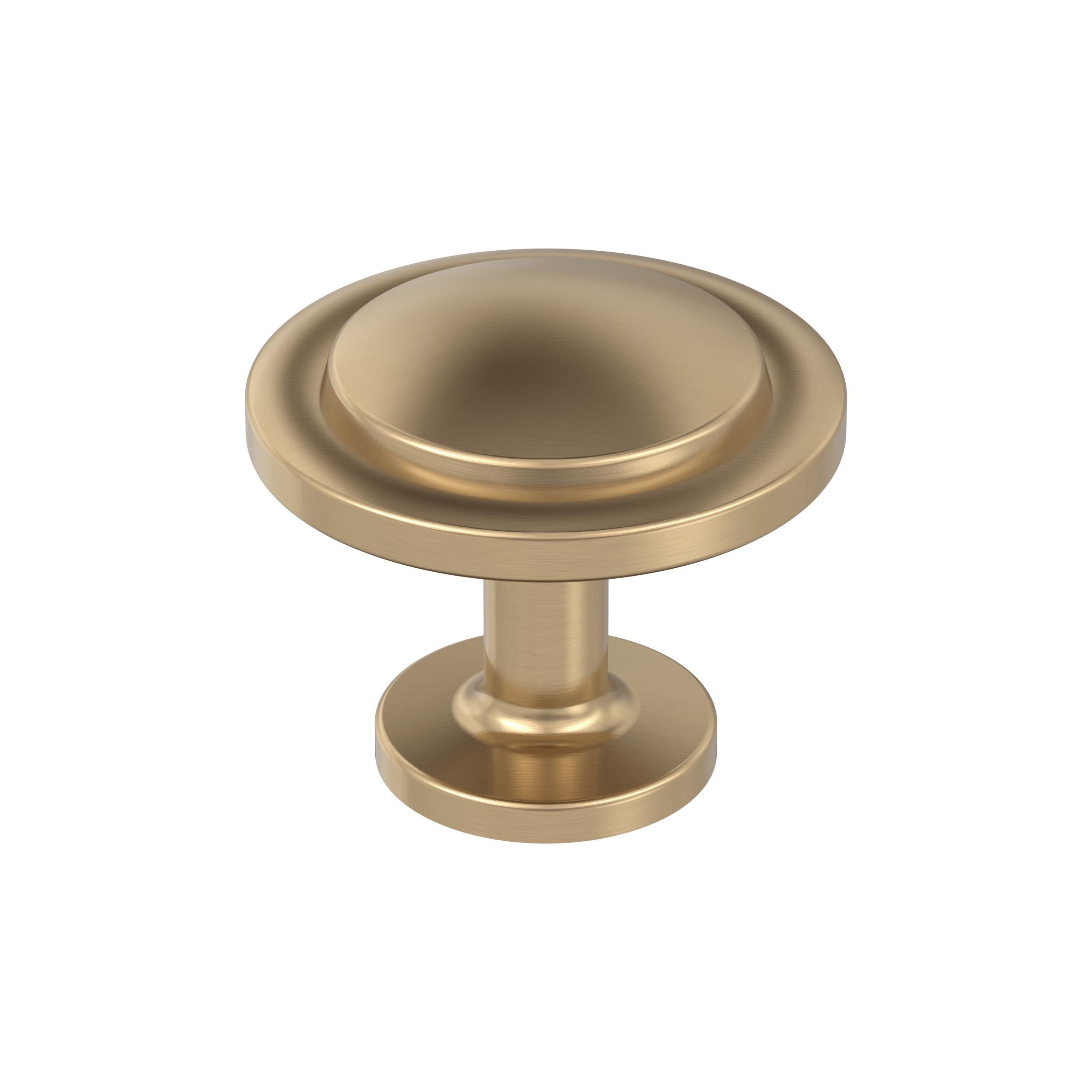 Loop 1-3/16 inch (30mm) Diameter Champagne Bronze Cabinet Knob