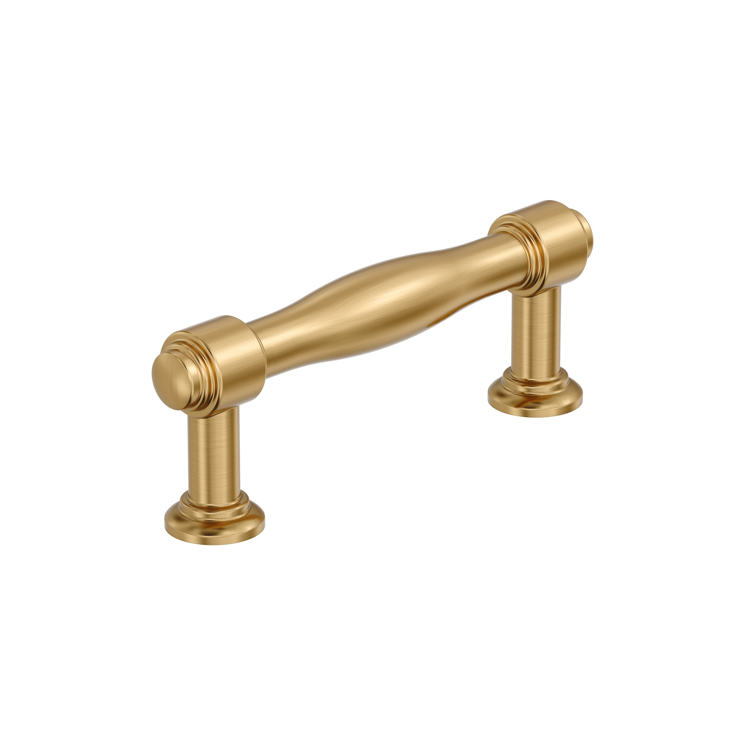 Enlivity 3 inch (76mm) Center-to-Center Champagne Bronze Cabinet Pull