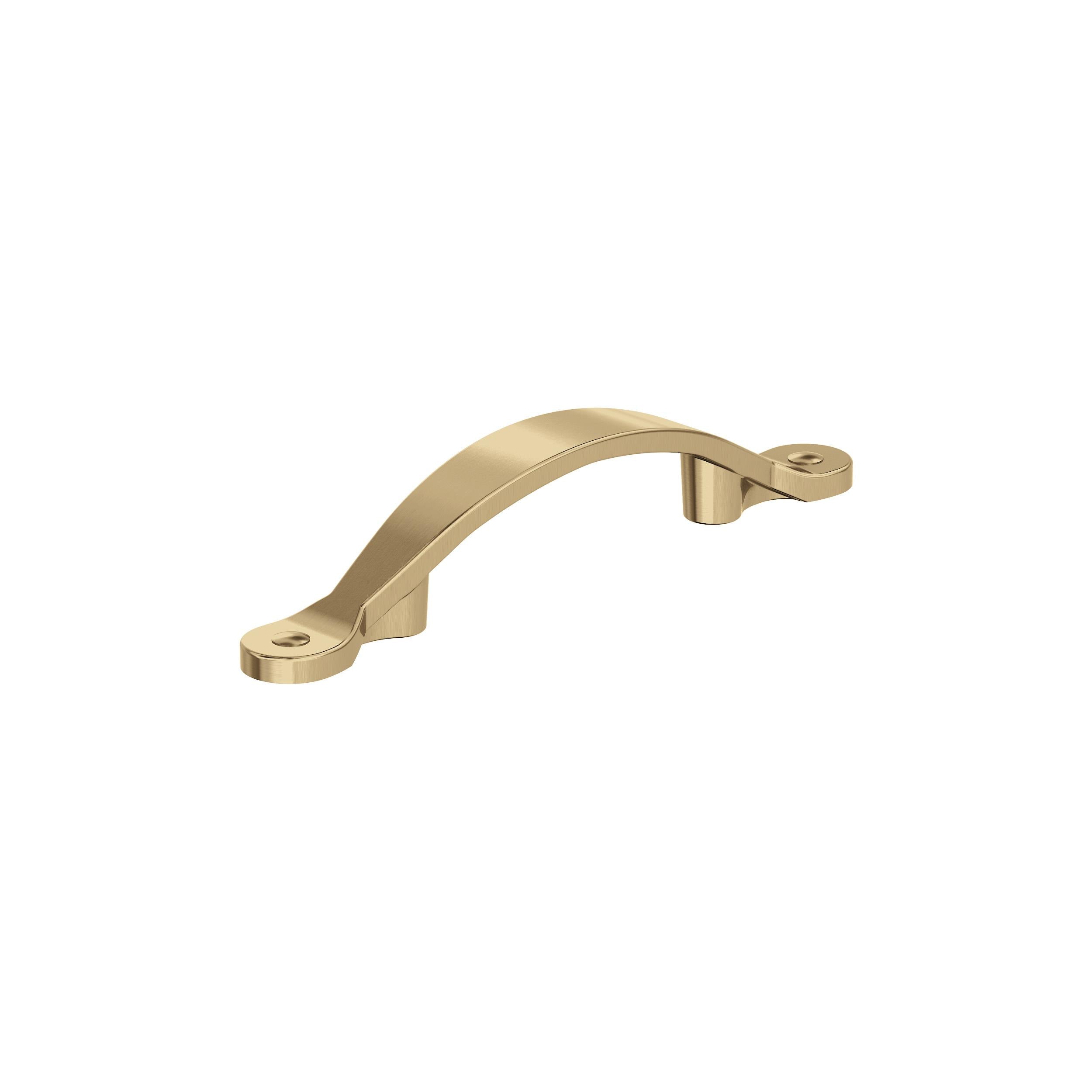 Inspirations 3 inch (76mm) Center-to-Center Champagne Bronze Cabinet Pull