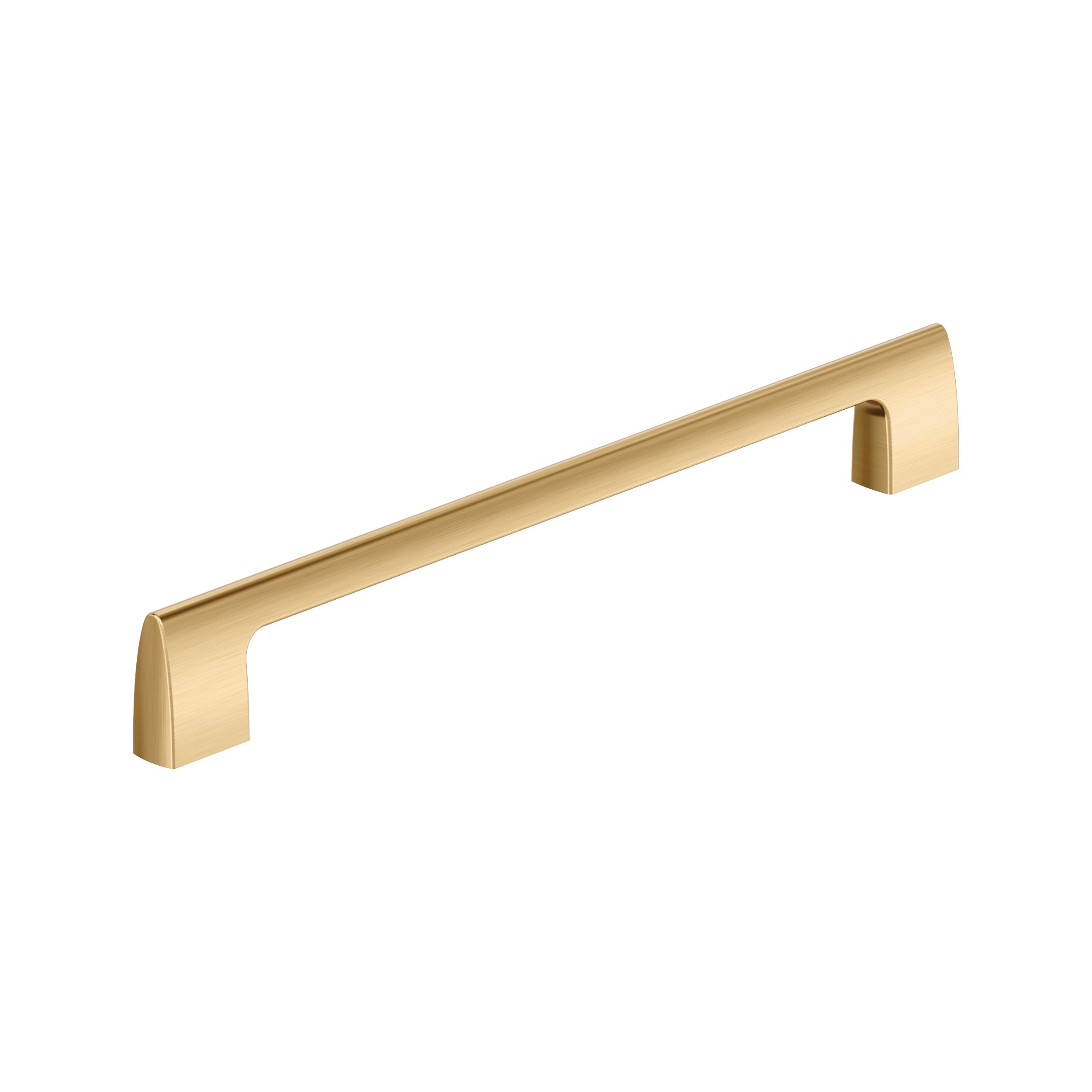 Riva 10-1/16 inch (256mm) Center-to-Center Champagne Bronze Cabinet Pull
