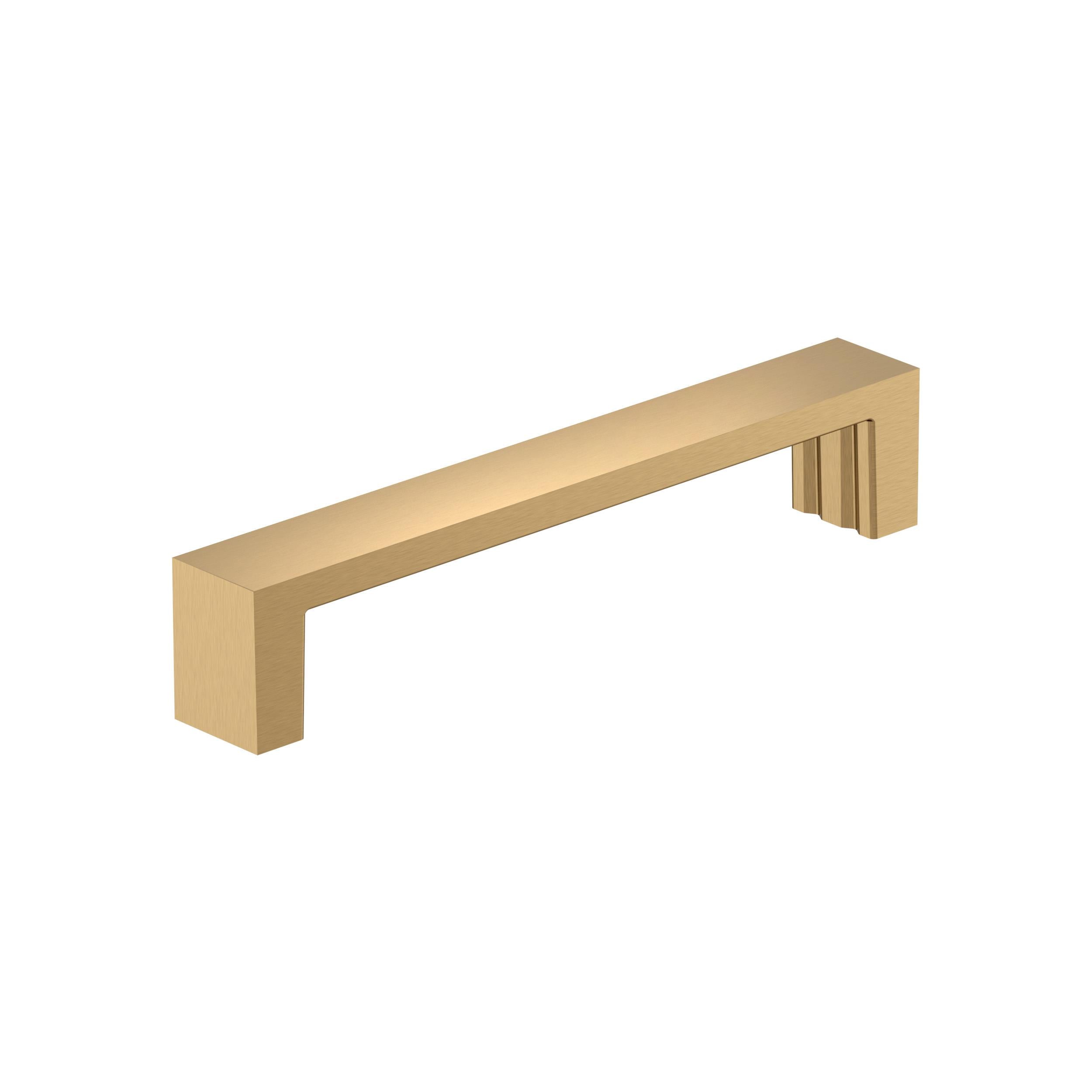 Augment 5-1/16 inch (128mm) Center-to-Center Champagne Bronze Cabinet Pull