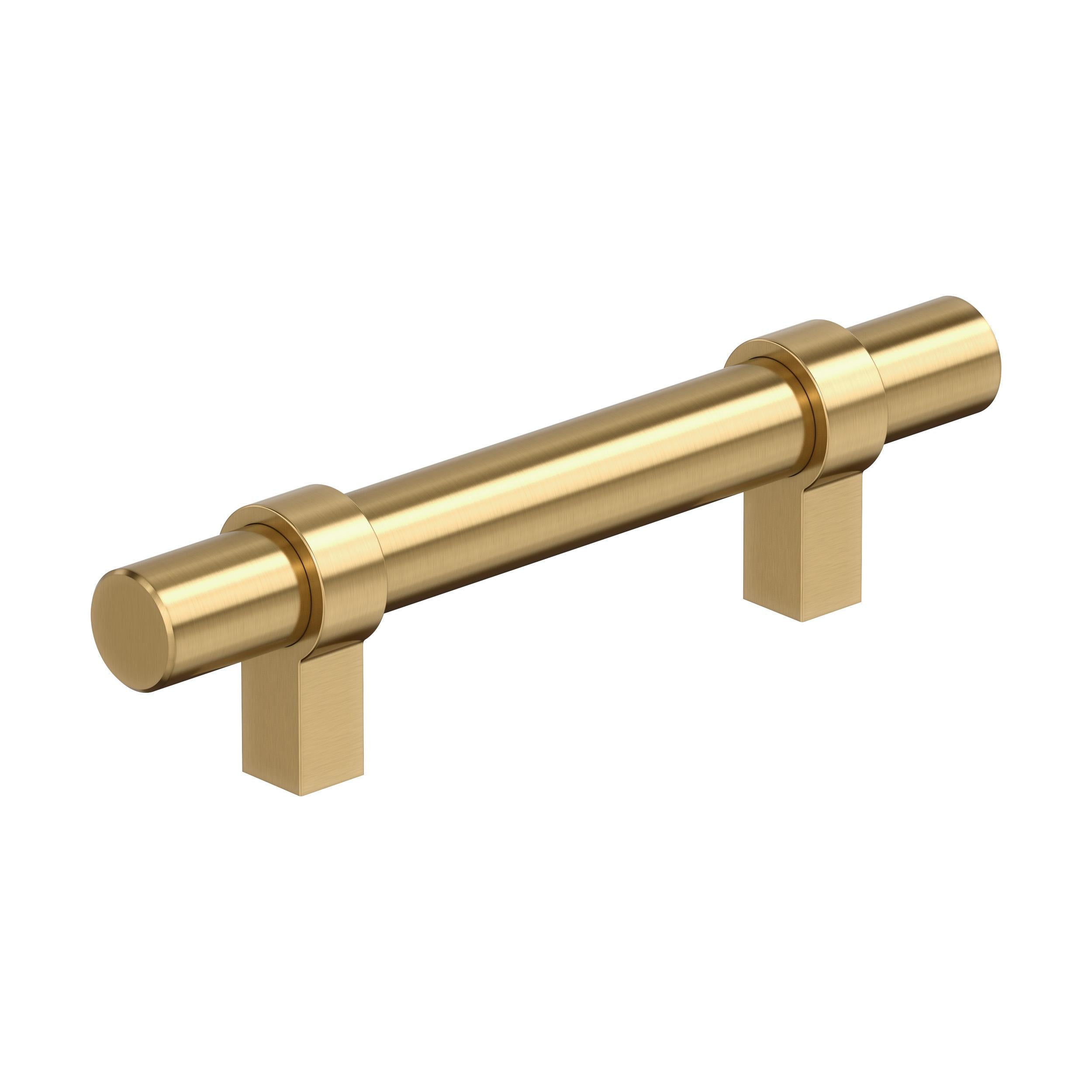 Central 3 inch (76mm) Center-to-Center Champagne Bronze Cabinet Pull