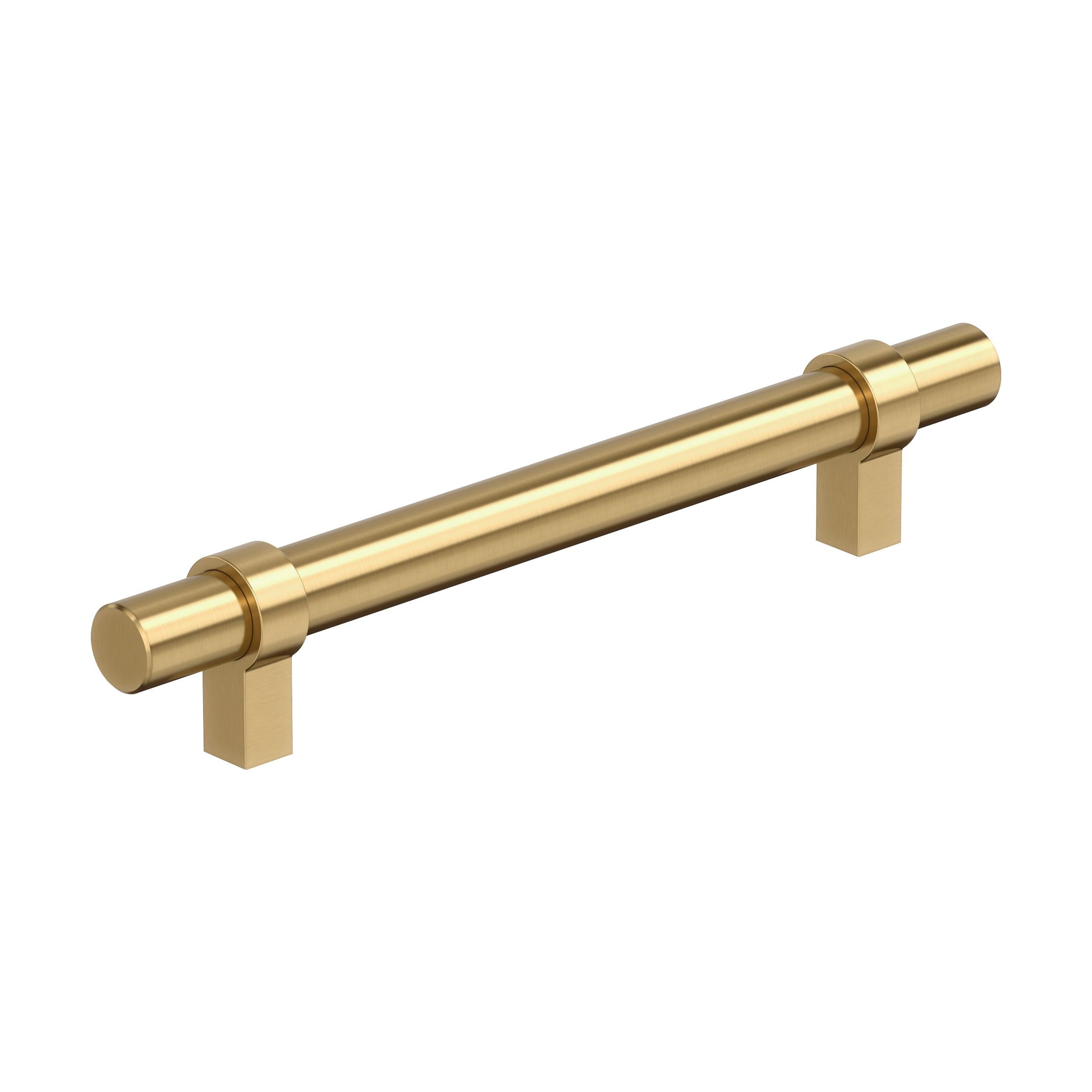 Central 5-1/16 inch (128mm) Center-to-Center Champagne Bronze Cabinet Pull