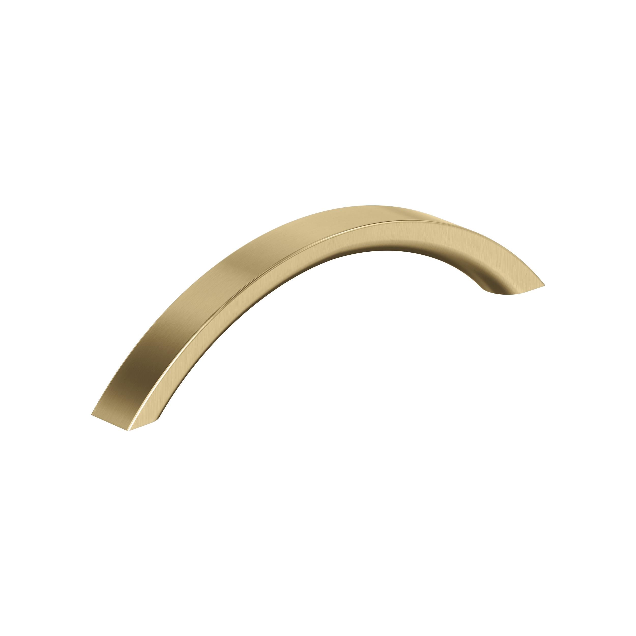 Parabolic 5-1/16 inch (128mm) Center-to-Center Champagne Bronze Cabinet Pull